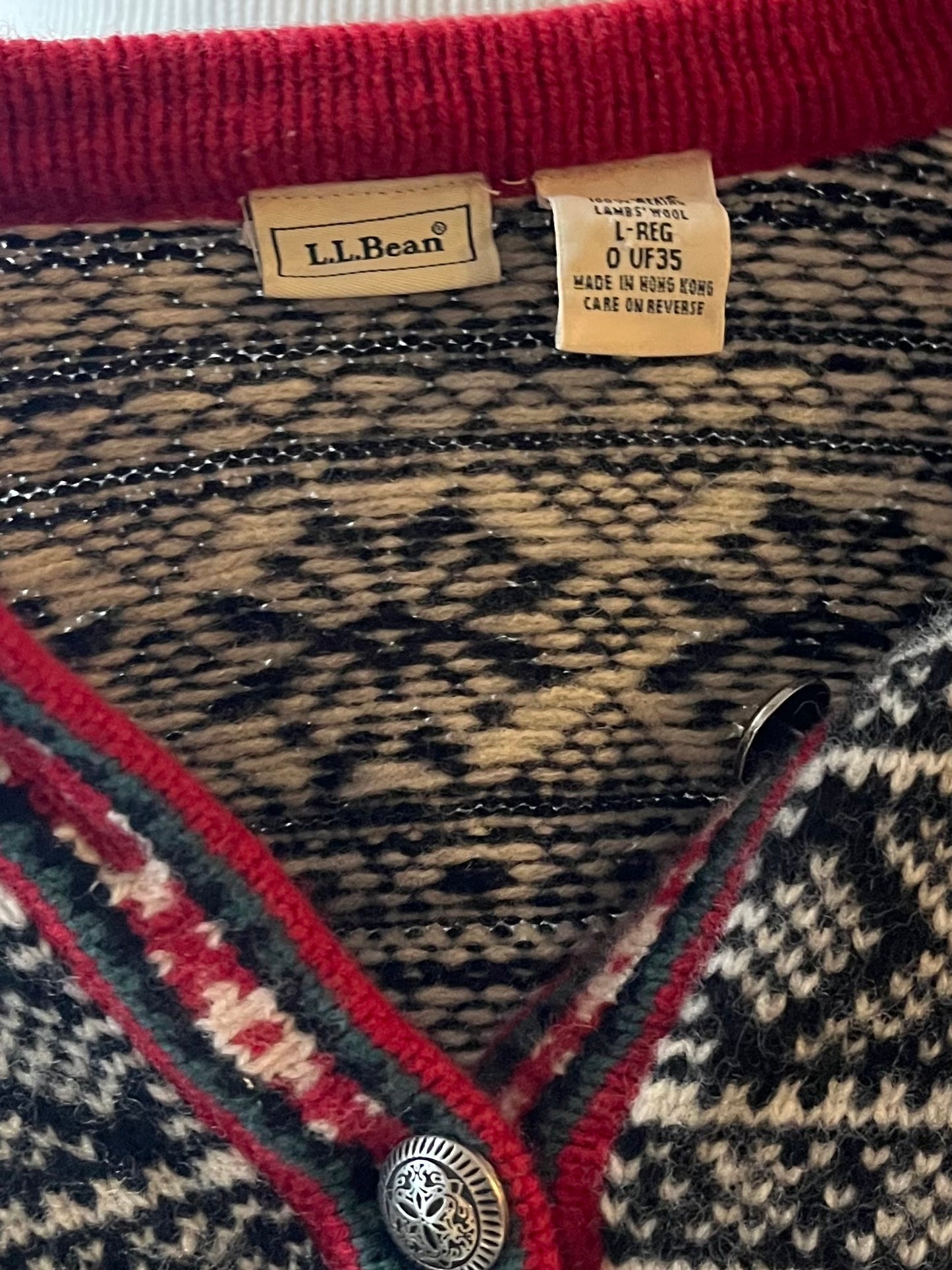 90s ‘LL Bean’ Nordic Wool Sweater / Medium