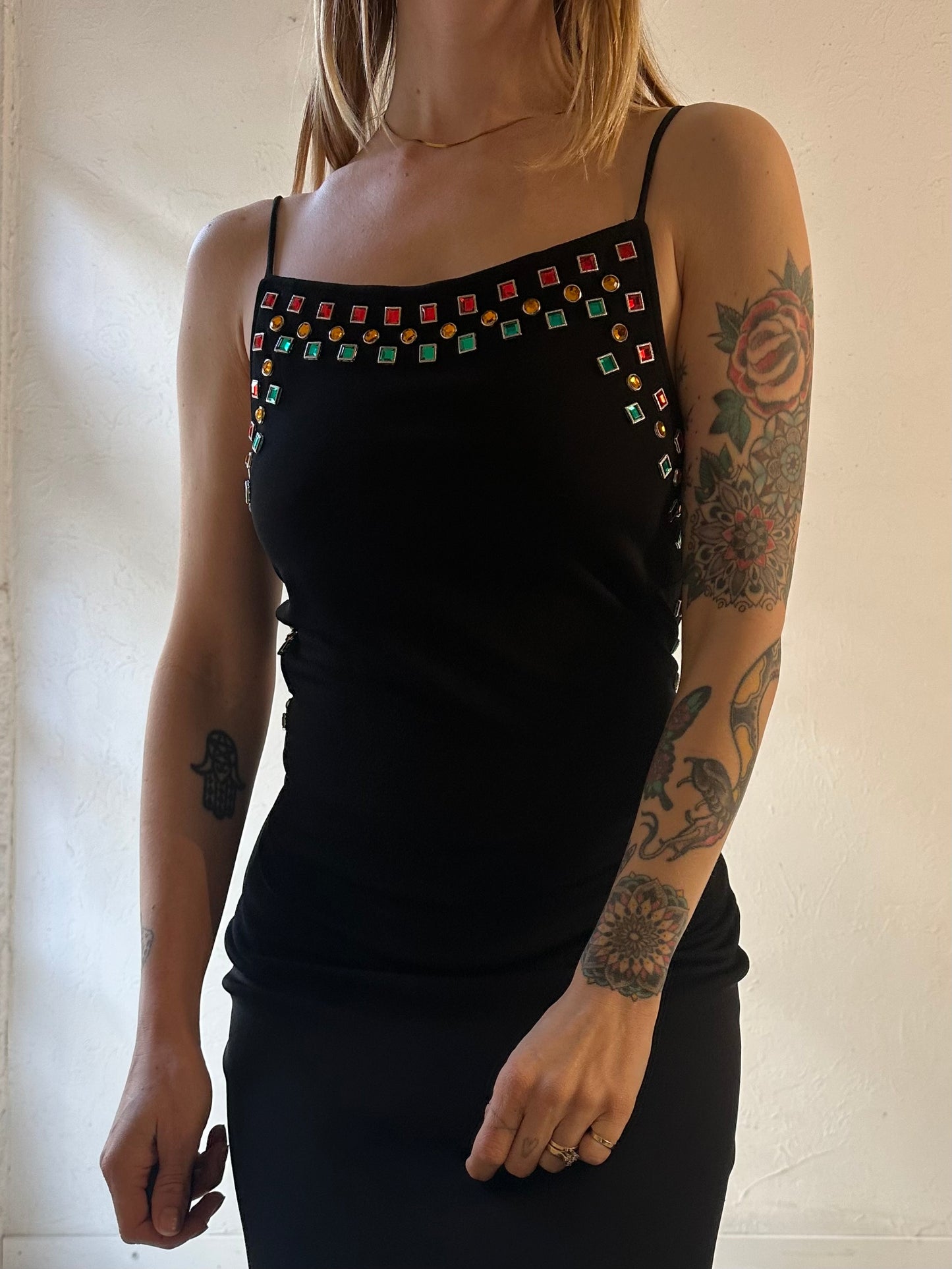 90s ‘Nicole Bakti’ Black Formal Dress / Medium