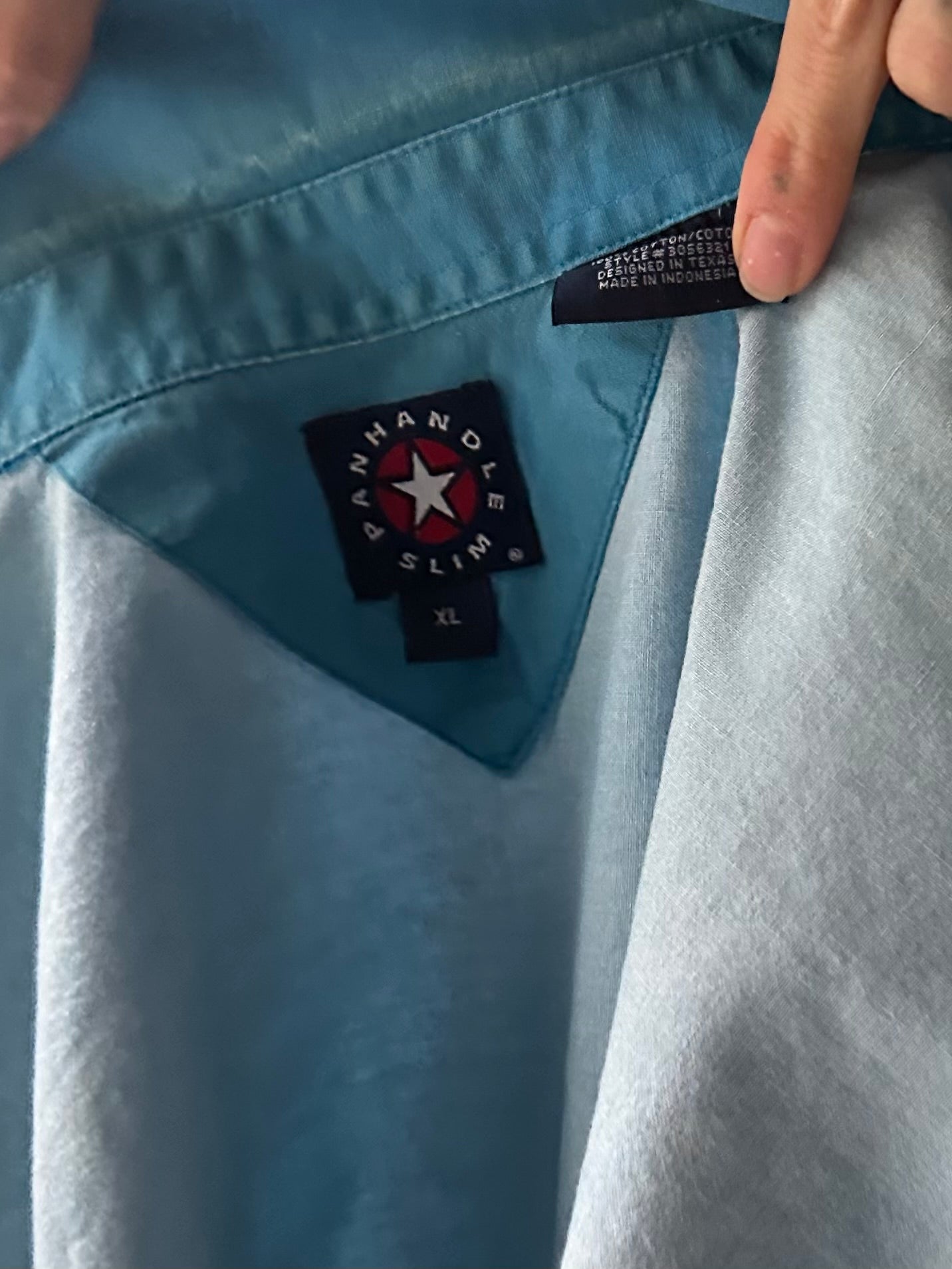 90s 'Panhandle Slim' Western Snap Up Shirt / XL