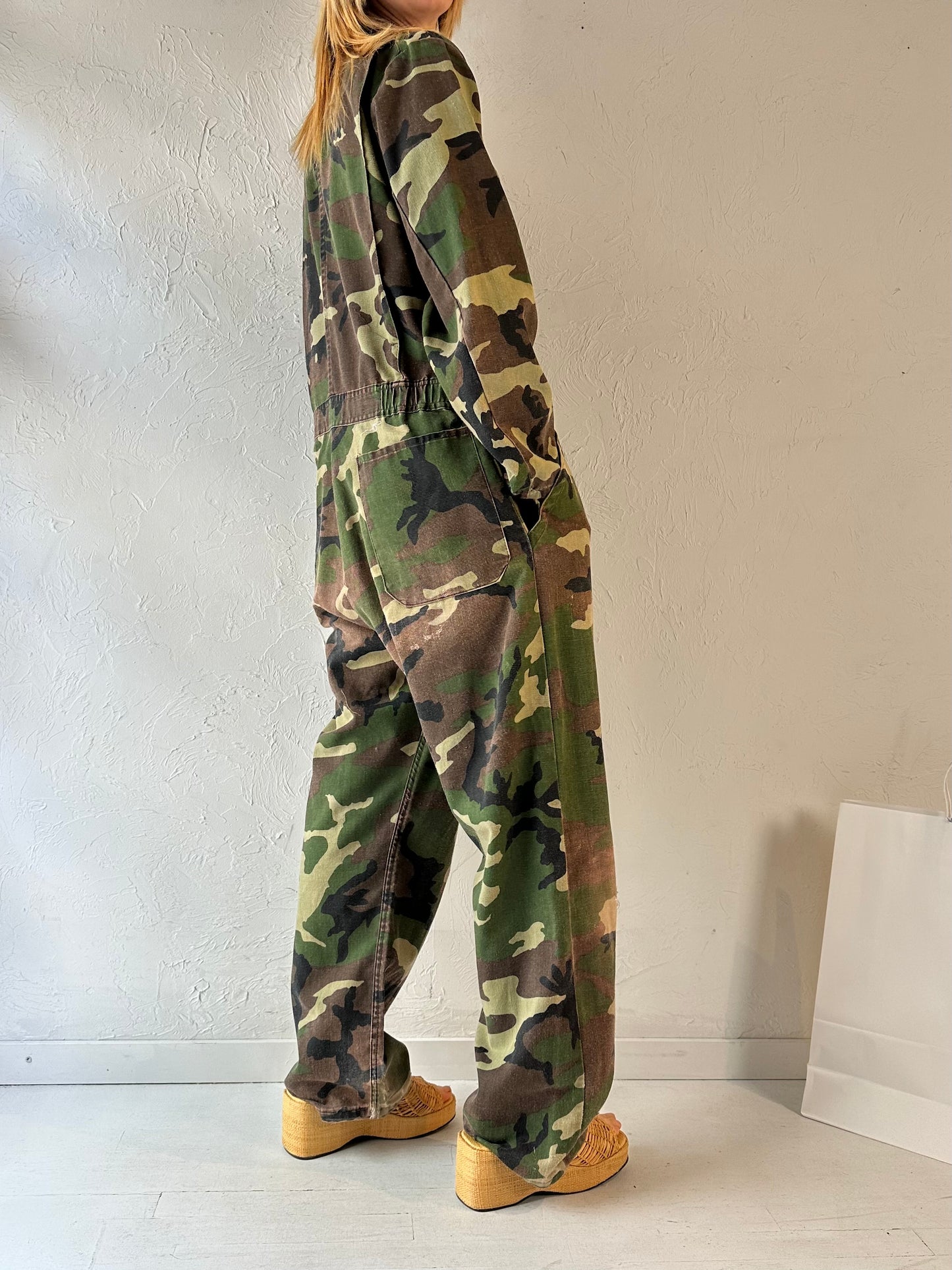 Y2k 'Dickies' Camo Coveralls / Large