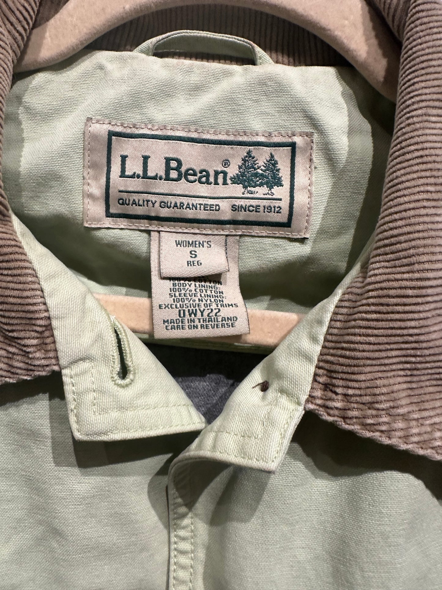 90s ‘LL Bean’ Mint Green Chore Jacket / Small
