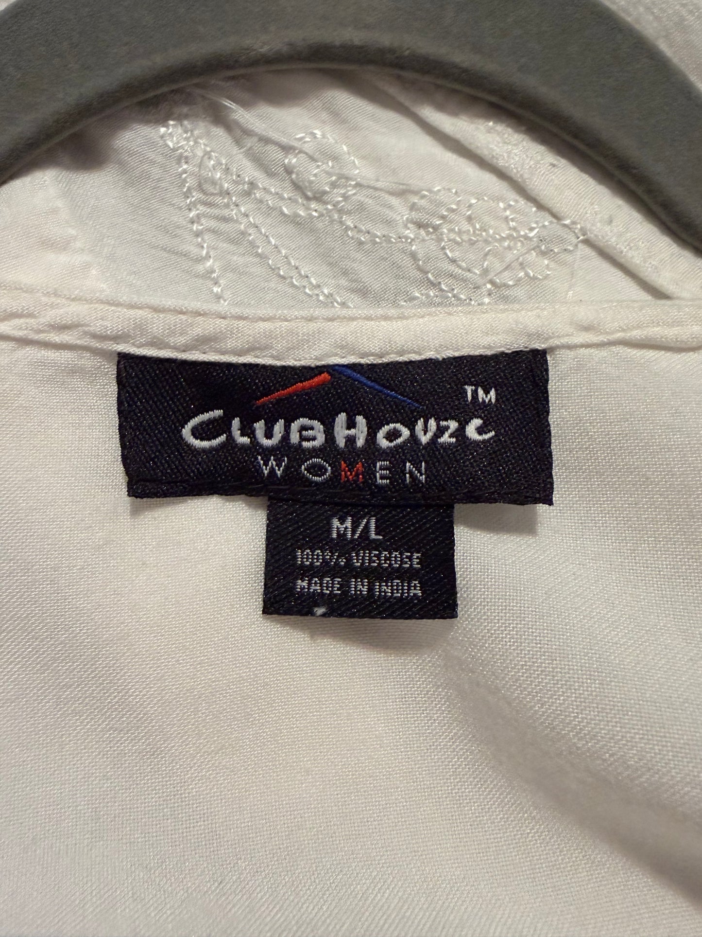 Vintage White Fairycore Top / Medium