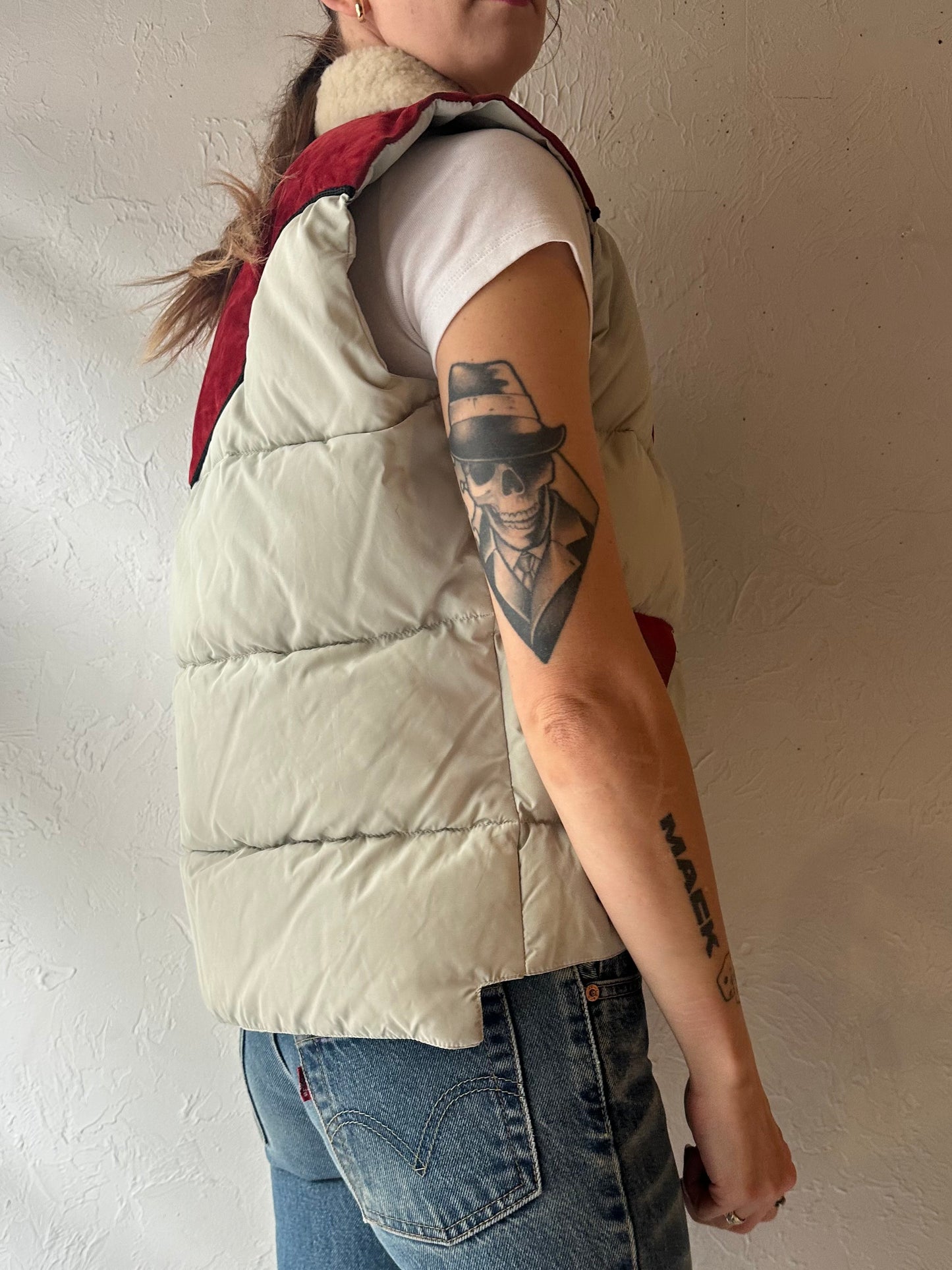 70s 'Mercury' Quilted Down Puffer Vest / Small