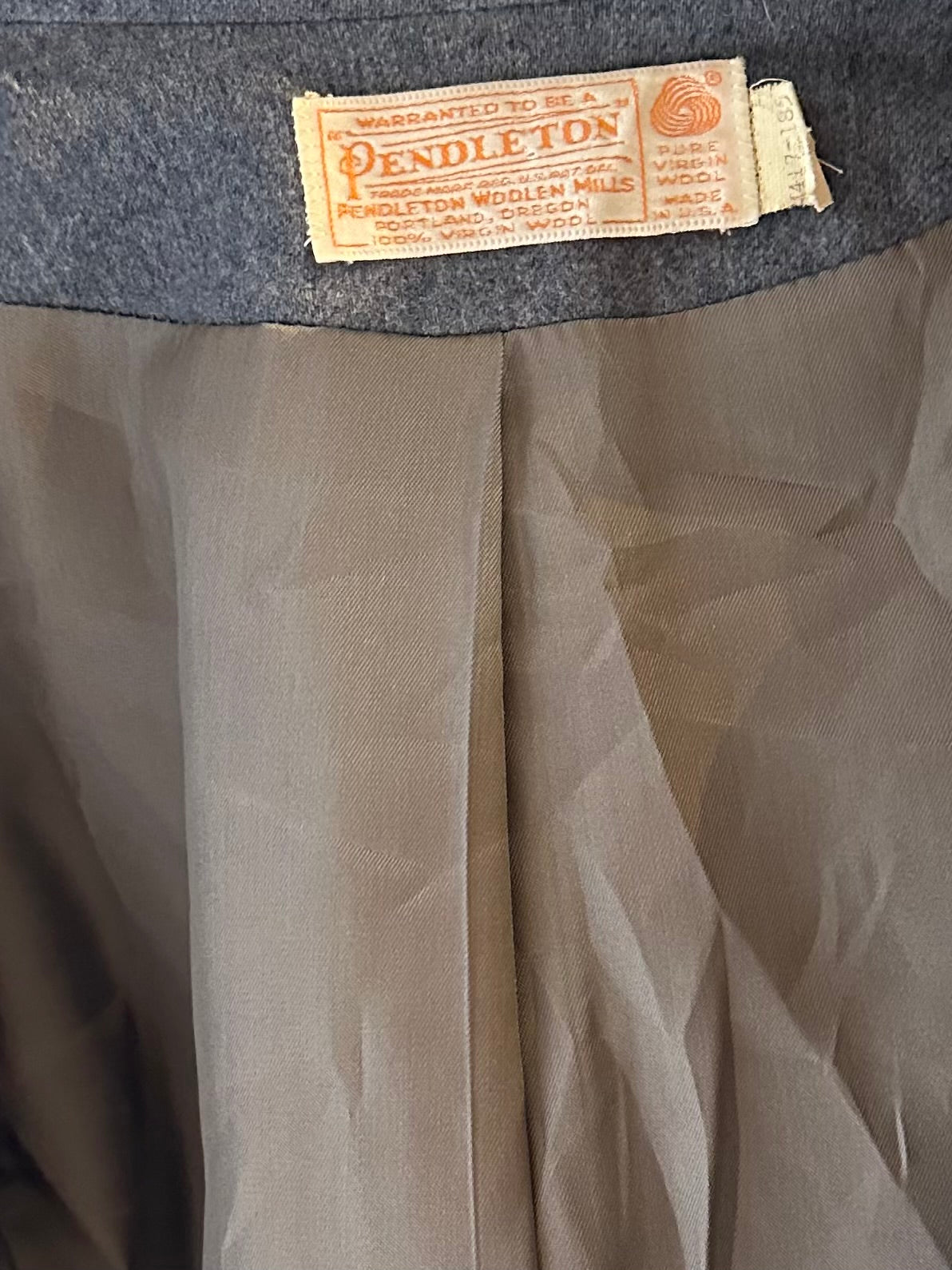 80s ‘Pendleton’ Gray Wool Blazer / Small