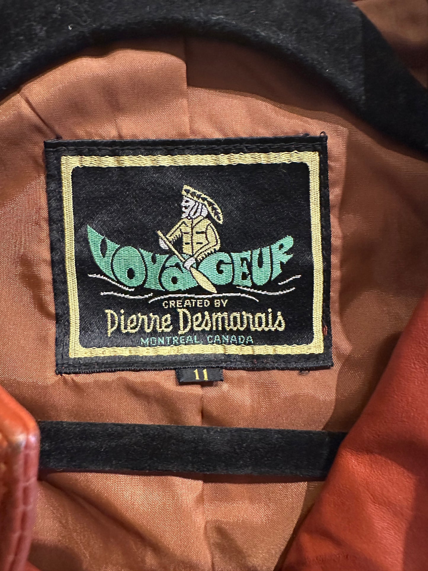 70s 'Voyageur' Burgundy Leather Jacket / Small
