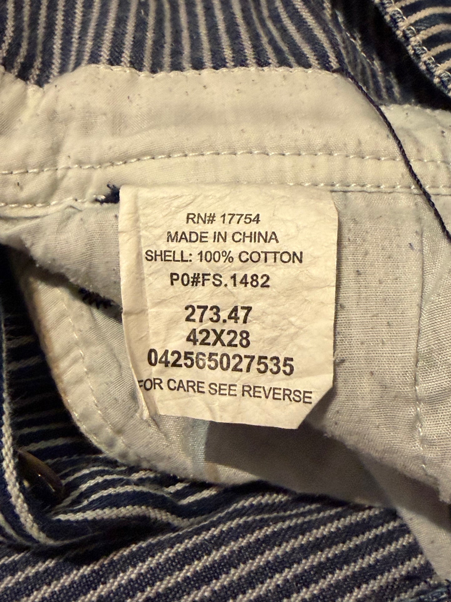 Y2K ‘Key’ Pinstripe Overalls / XL