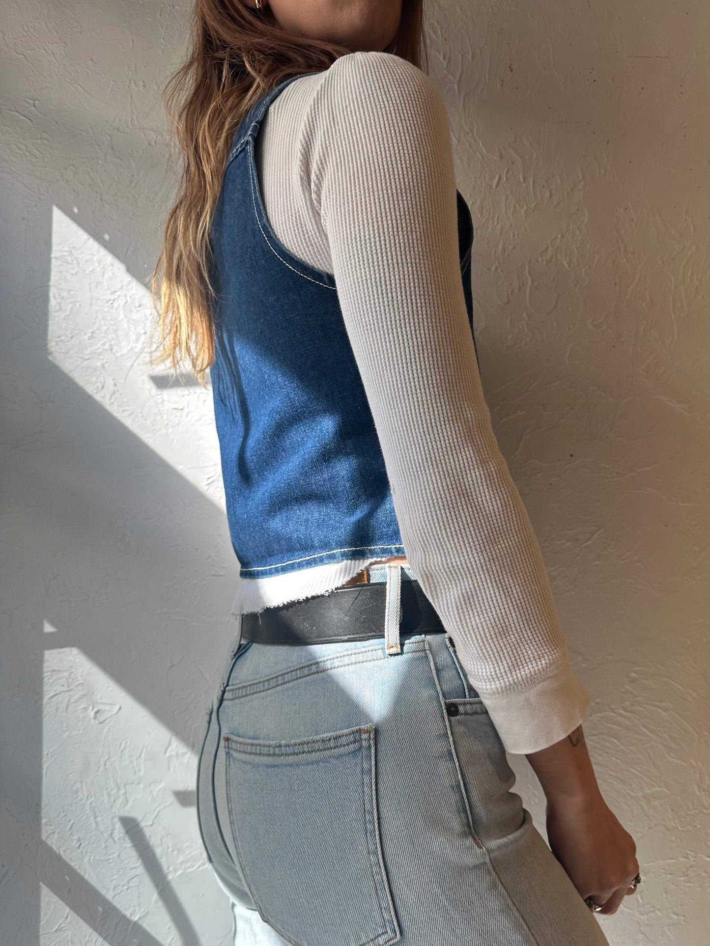 70s 'GWG' Denim Vest / Small