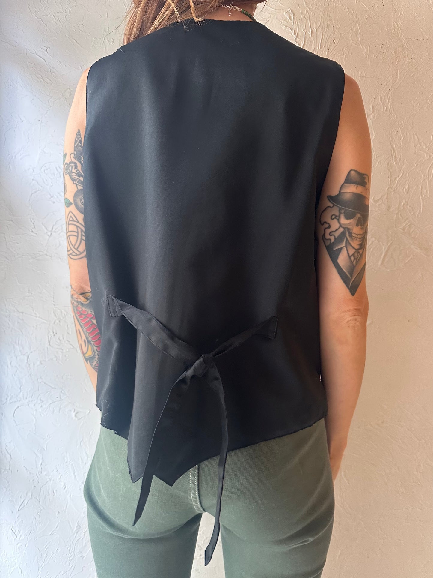 90s 'Fashions Fantasy' Sequin Vest / Large