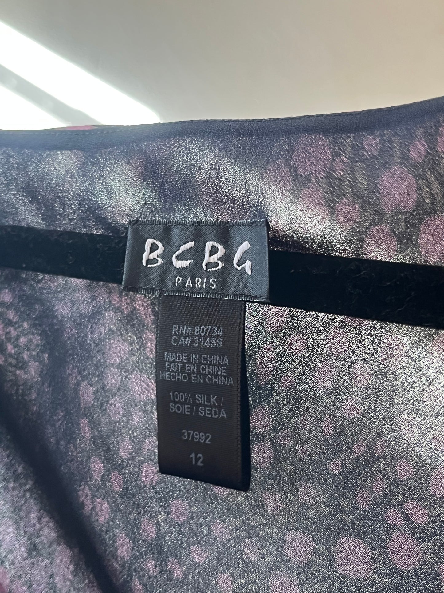 Y2k 'BCBG' Purple Floral Dress / Large