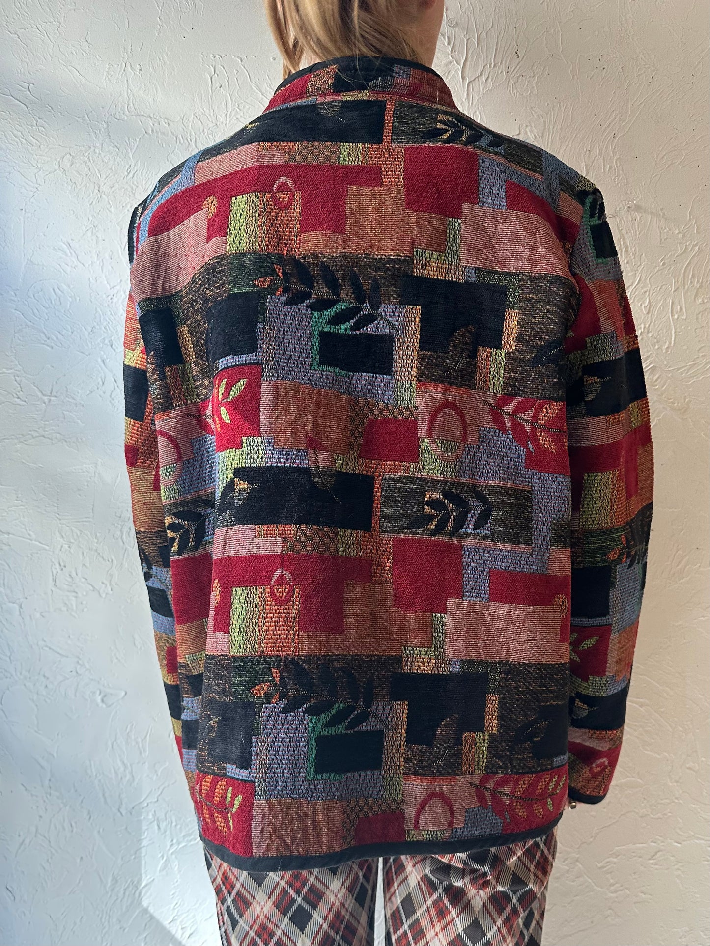 90s 'Traditions' Tapestry Jacket / XL