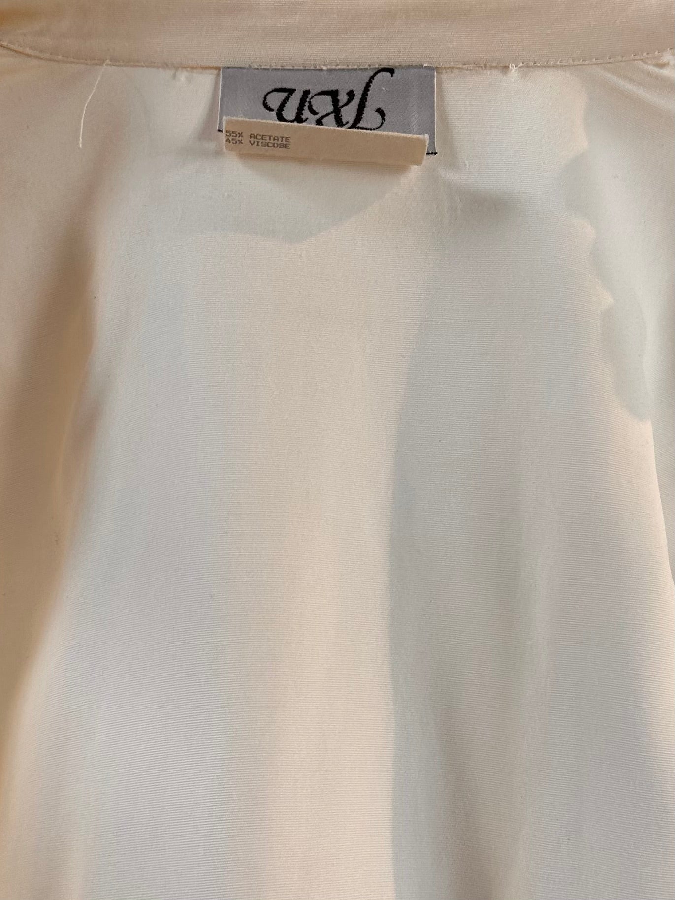 80s 'UXL' White Double Breasted Top / Medium - Large