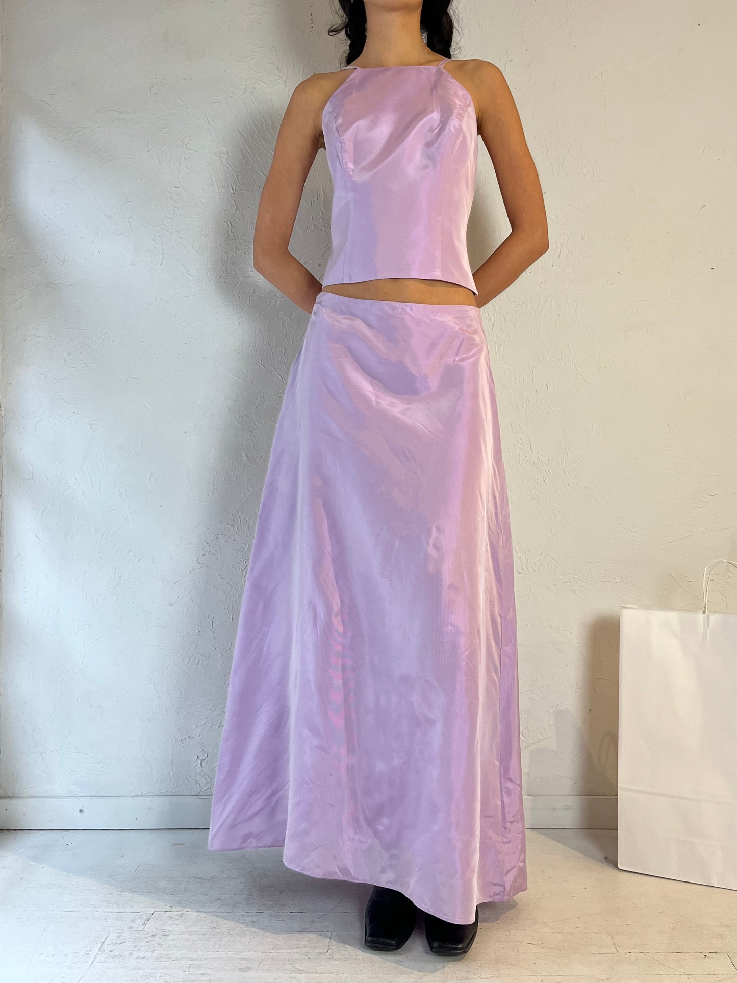 90s ‘After Six’ Purple Two Piece Formal Set / Medium