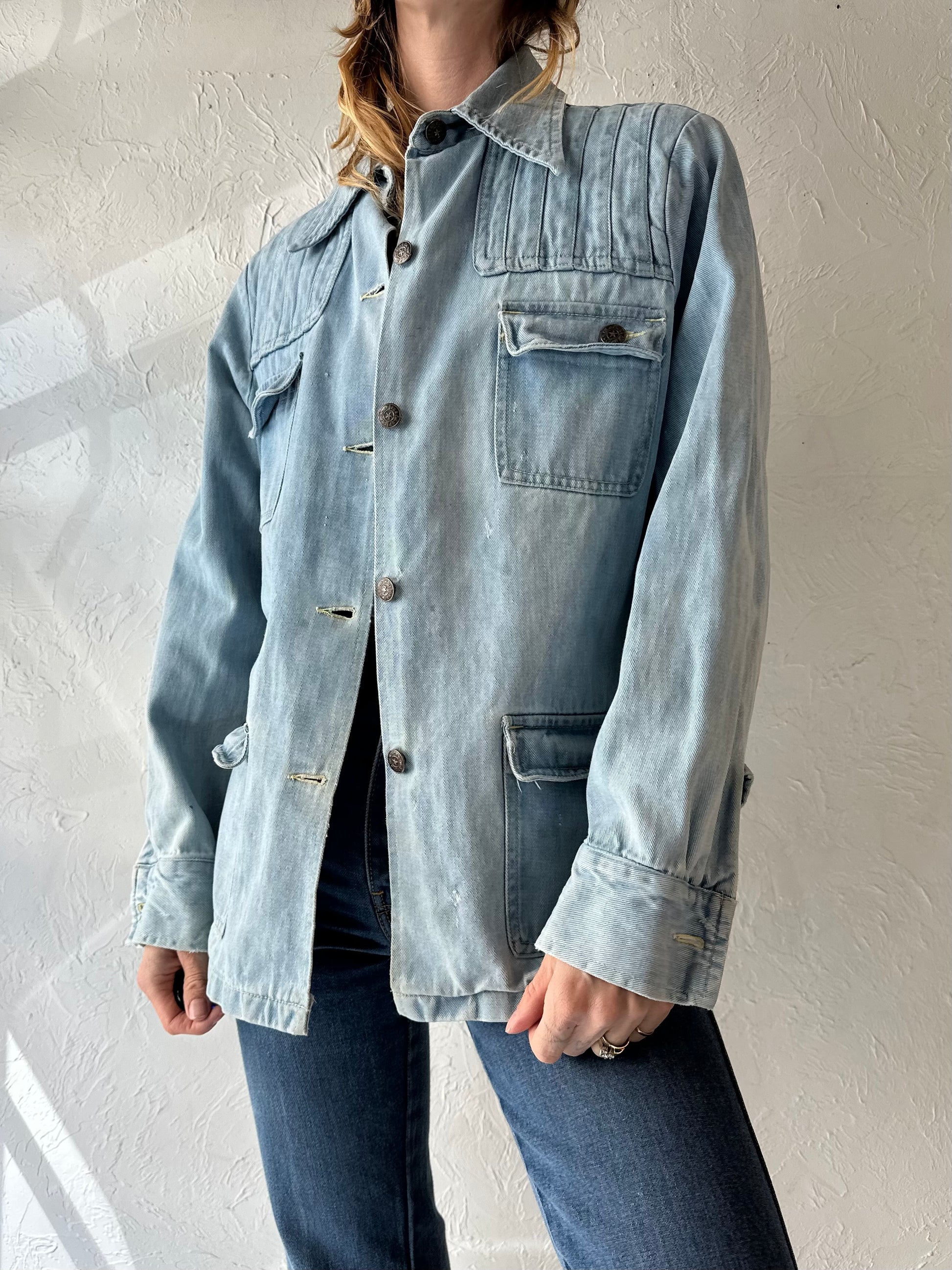 Vintage 'Marjone' Denim Jacket / Large