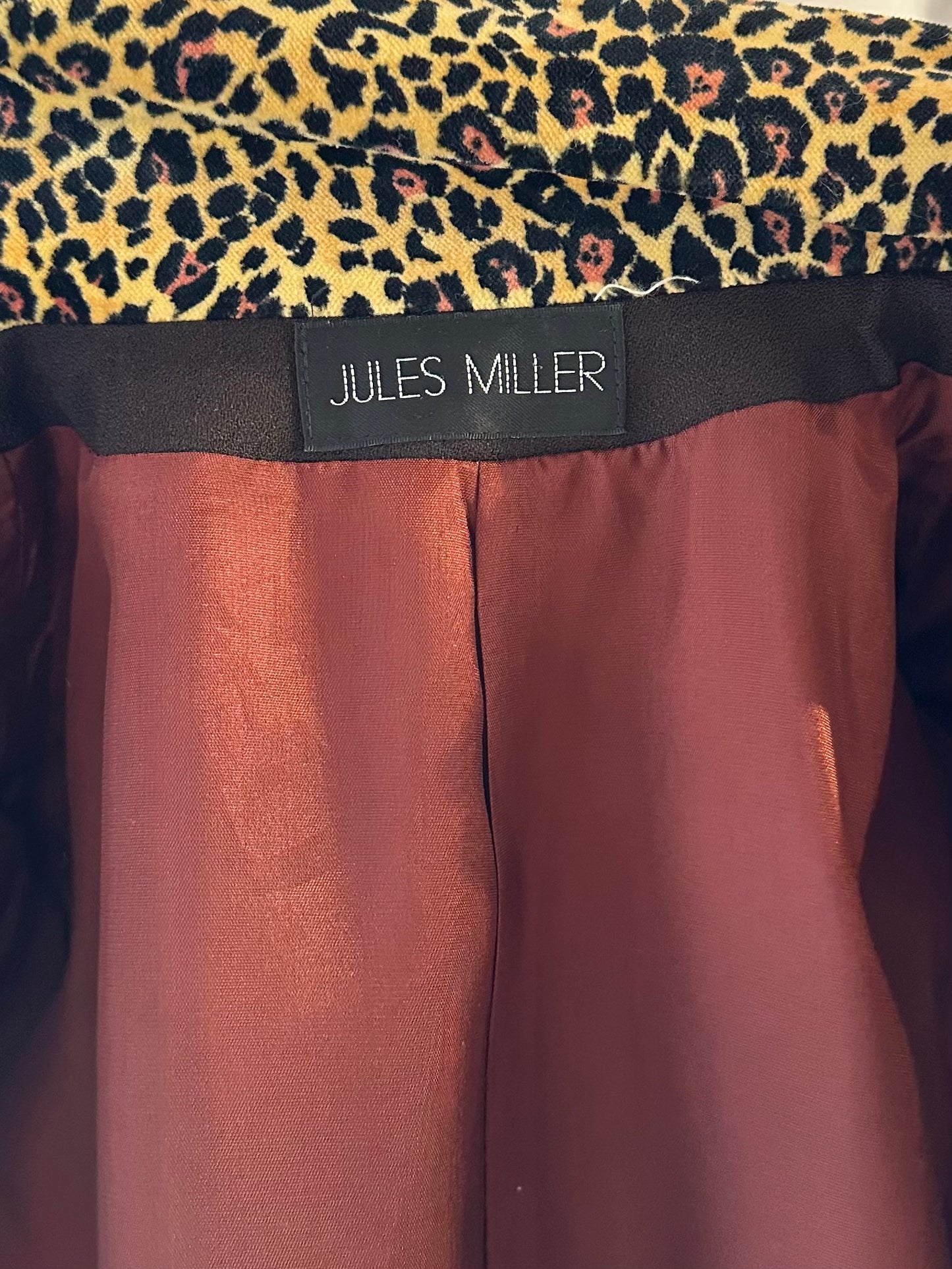 90s ‘Jules Miller’ Leopard Blazer Jacket / Small