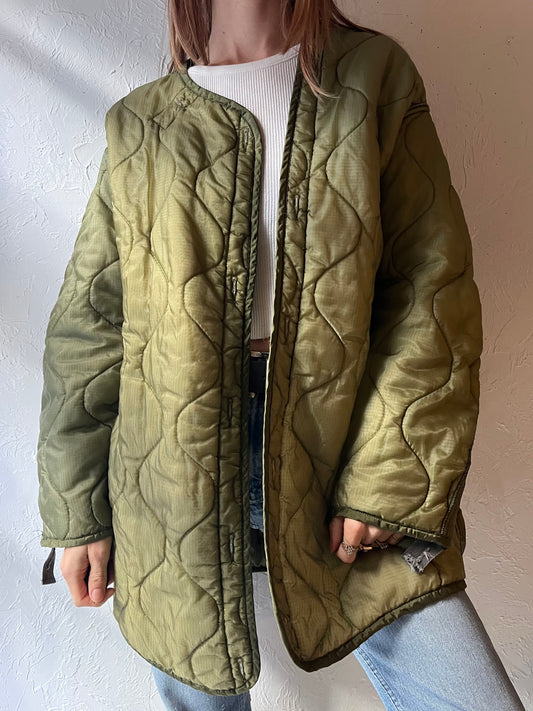 Vintage Authentic Army Liner Jacket / Small