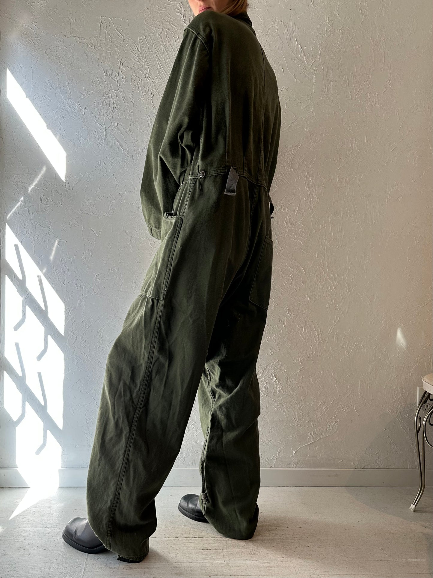 Vintage Authentic Army Jumpsuit / Large