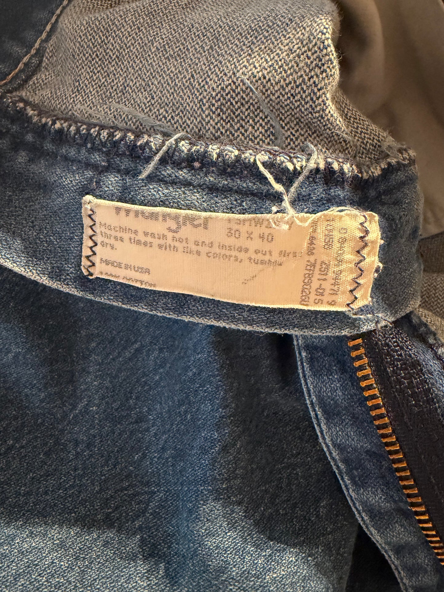 Vintage 90s 'Wrangler' Extra Long Western Denim Jeans / 29