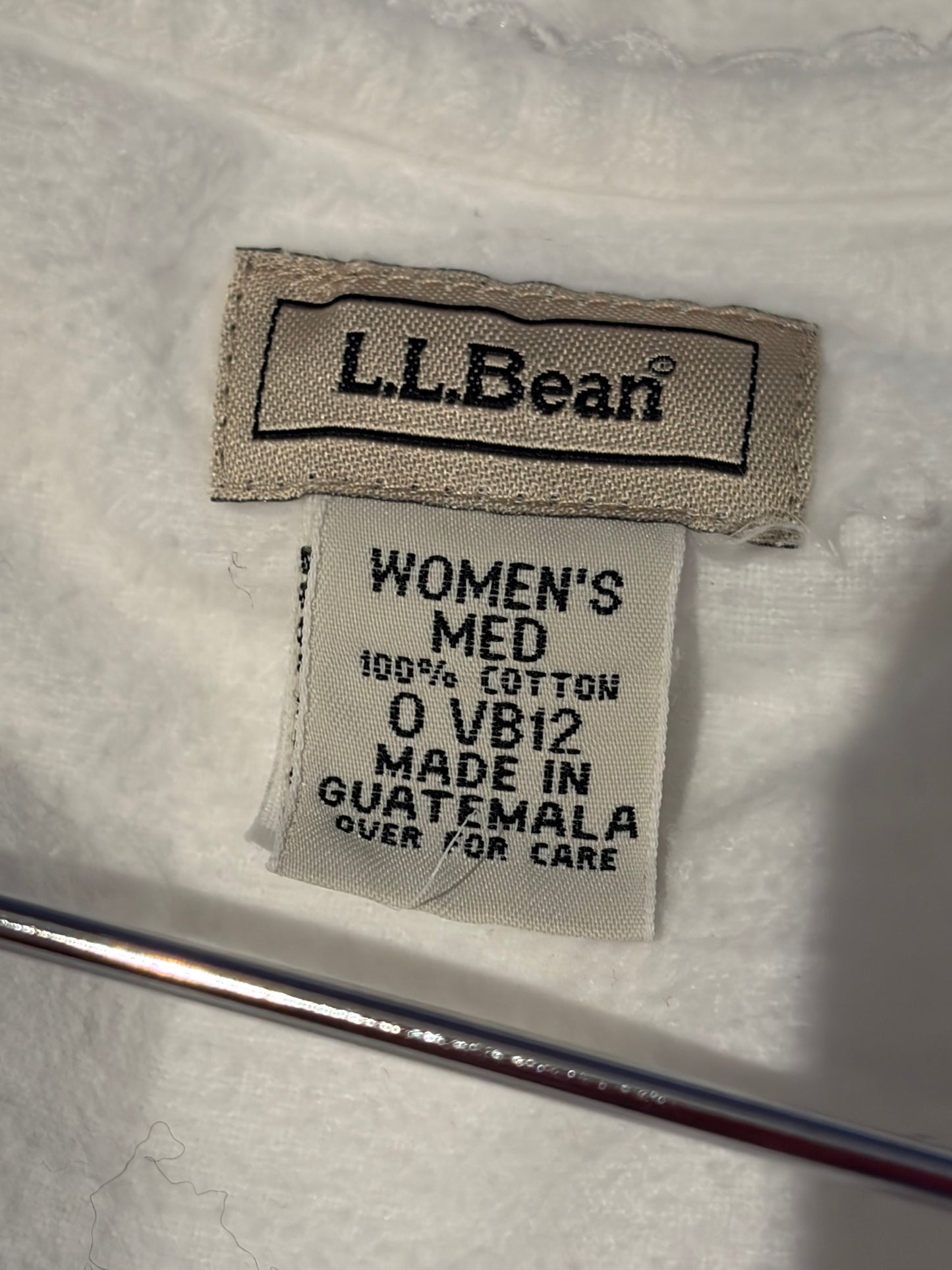 90s 'L.L. Bean' Flannel Nightgown Dress / Vintage Cotton Winter Nighty Dress / Medium