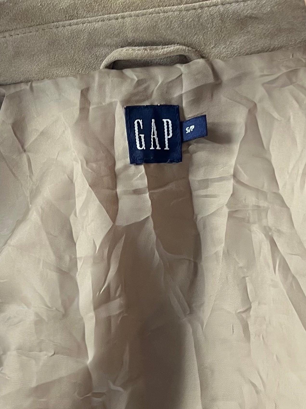 90s 'Gap' Tan Suede Jacket / Small