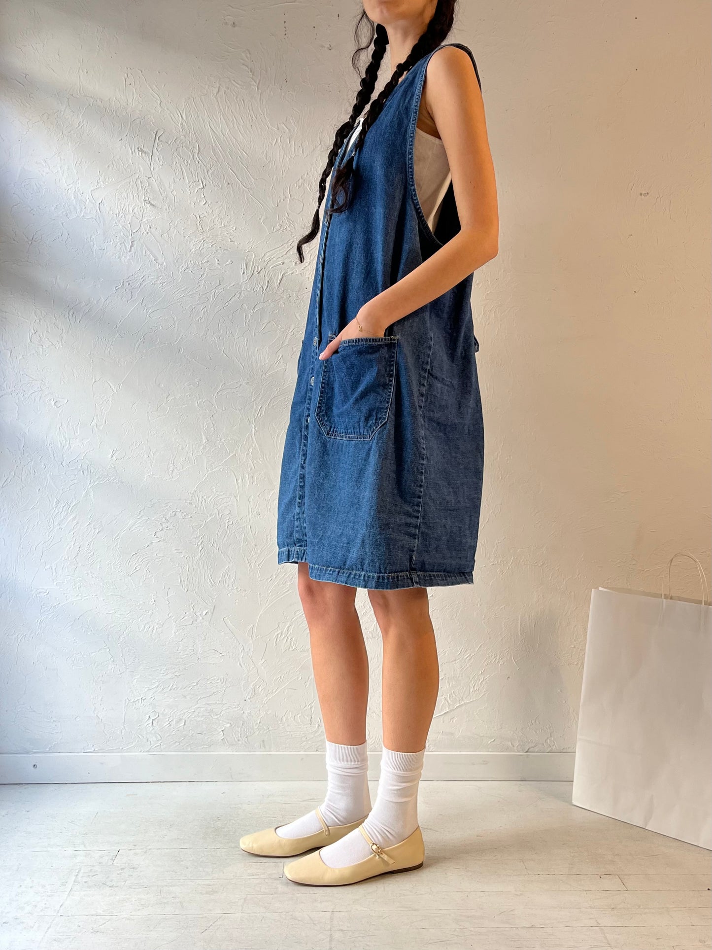 Y2k ‘JL NY’ Denim Dress / Large