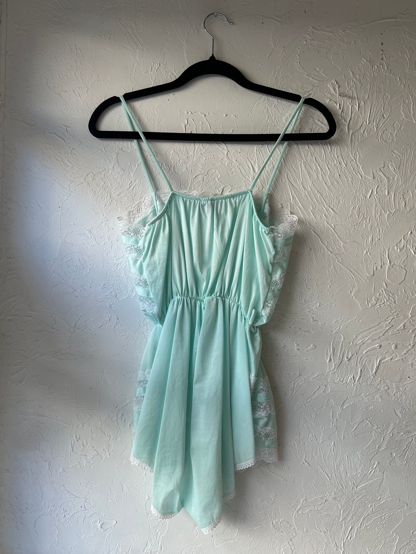Vintage ‘Bernette’ Mint Green Lingerie Jumpsuit / Small