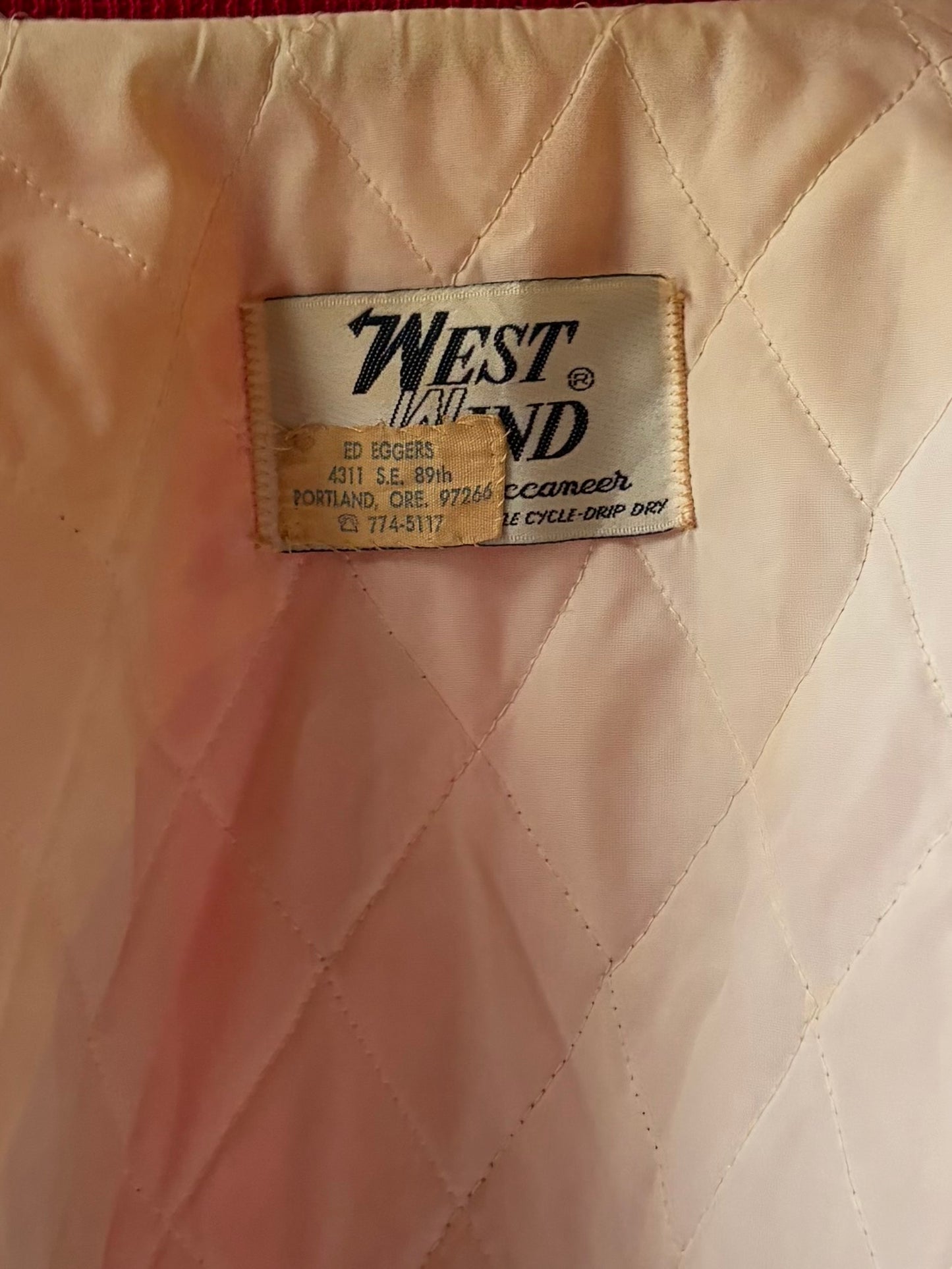 Vintage 'Portland Winterhawks' Bomber Jacket / Large