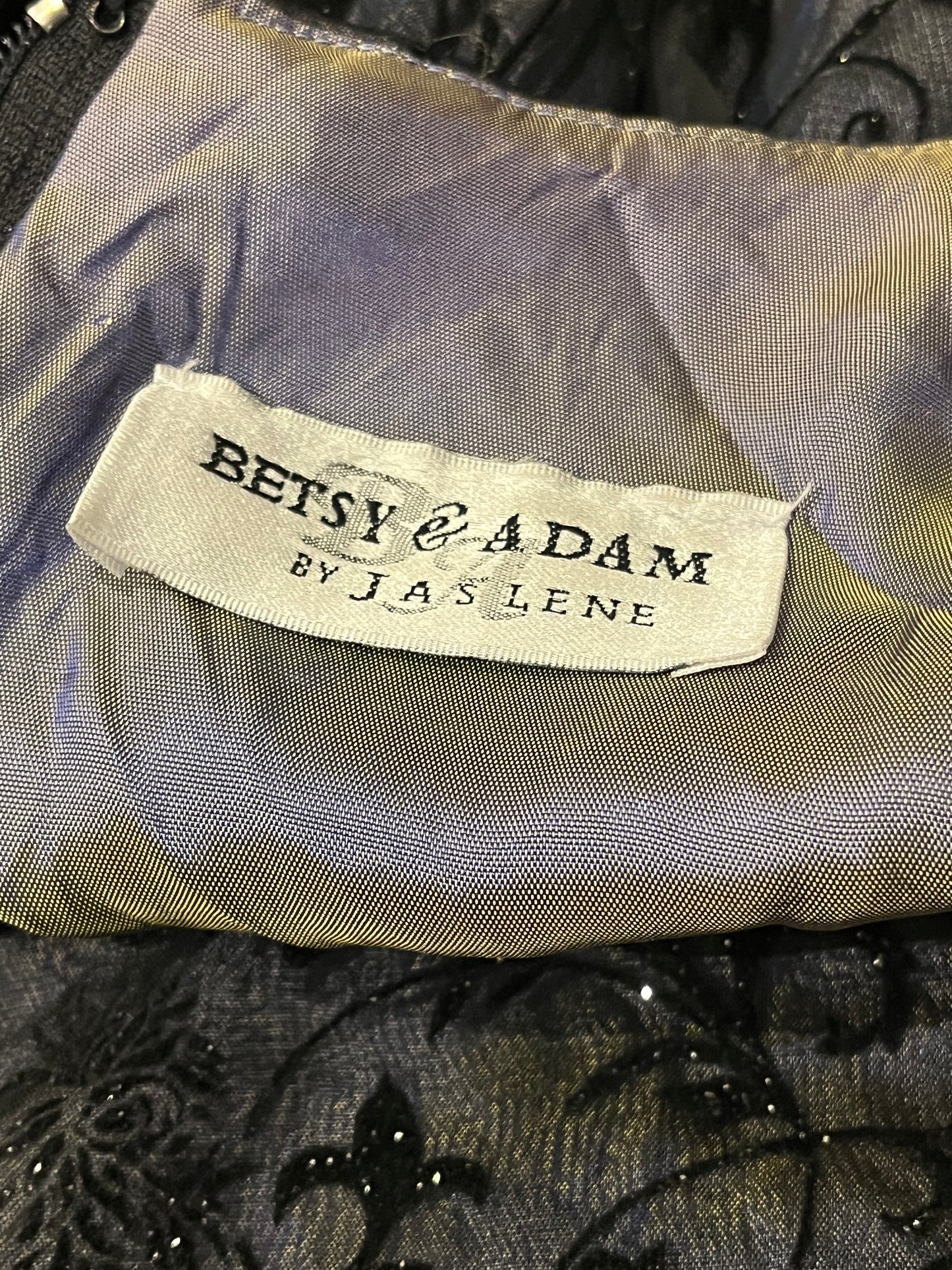 90s 'Betsey & Dam' Burnt Velvet Goth Formal Dress / Medium