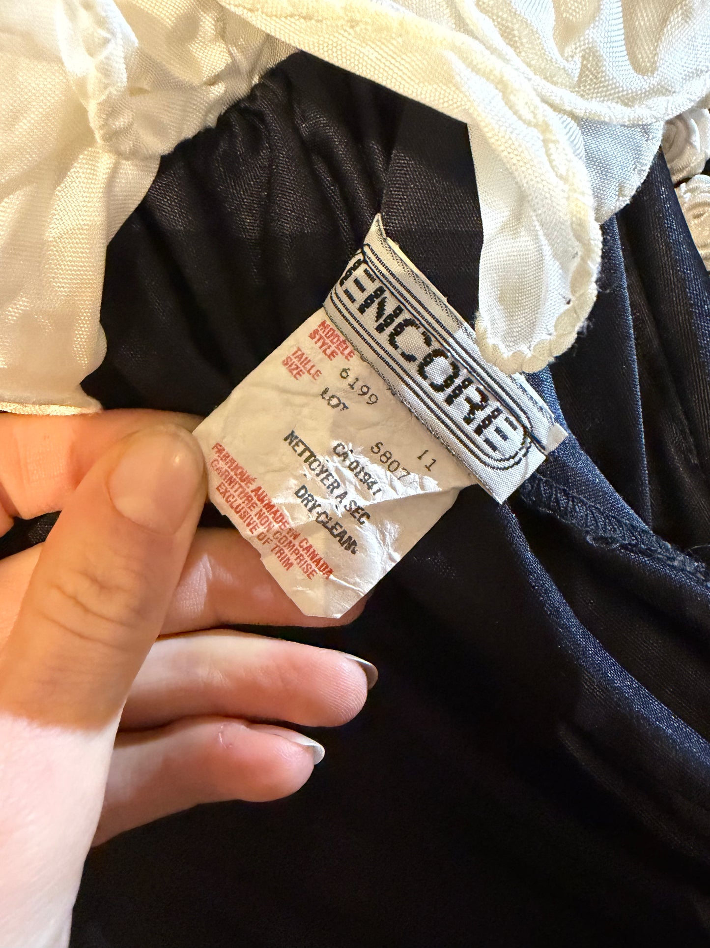 80s ‘Encore’ Ruched Dress / Medium