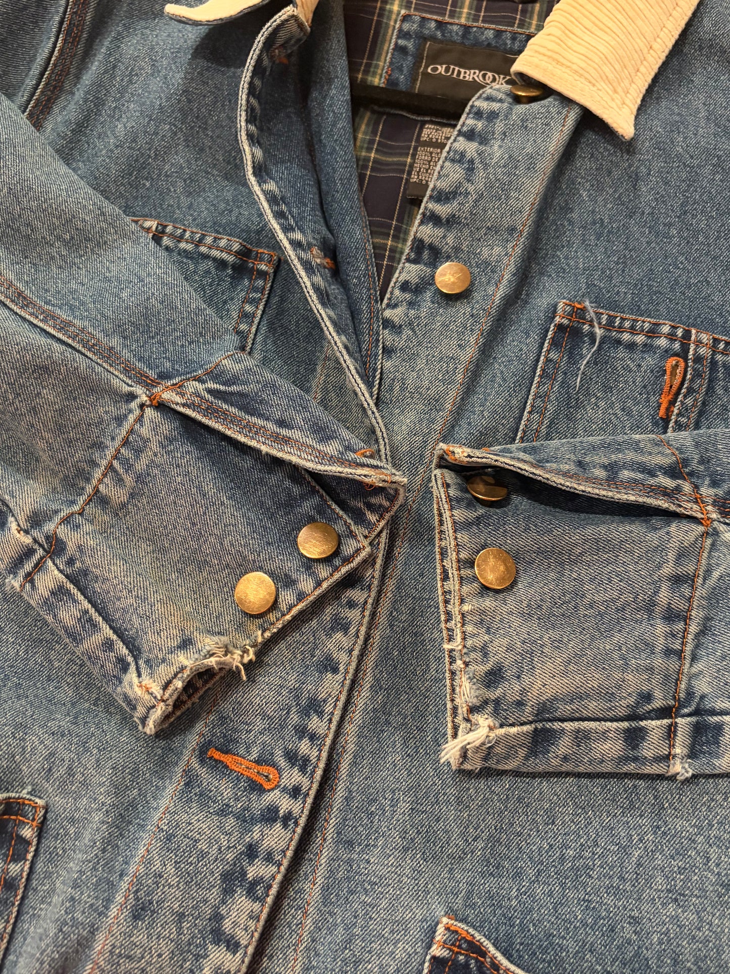 Y2k 'Outbrook' Denim Chore Barn Jacket / Medium