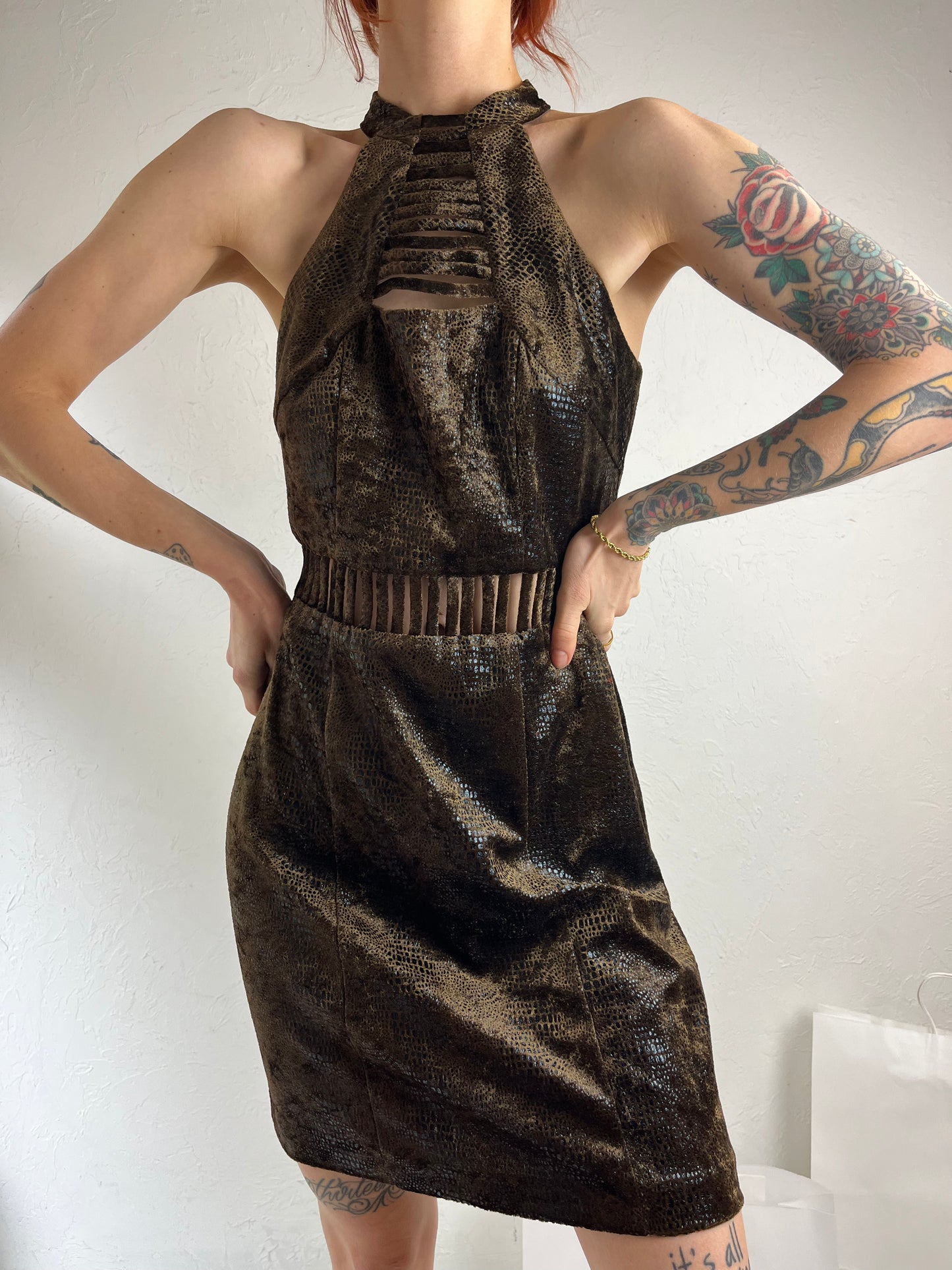 90s 'Whisper' Gray Three Piece Dress Suit Set / Small