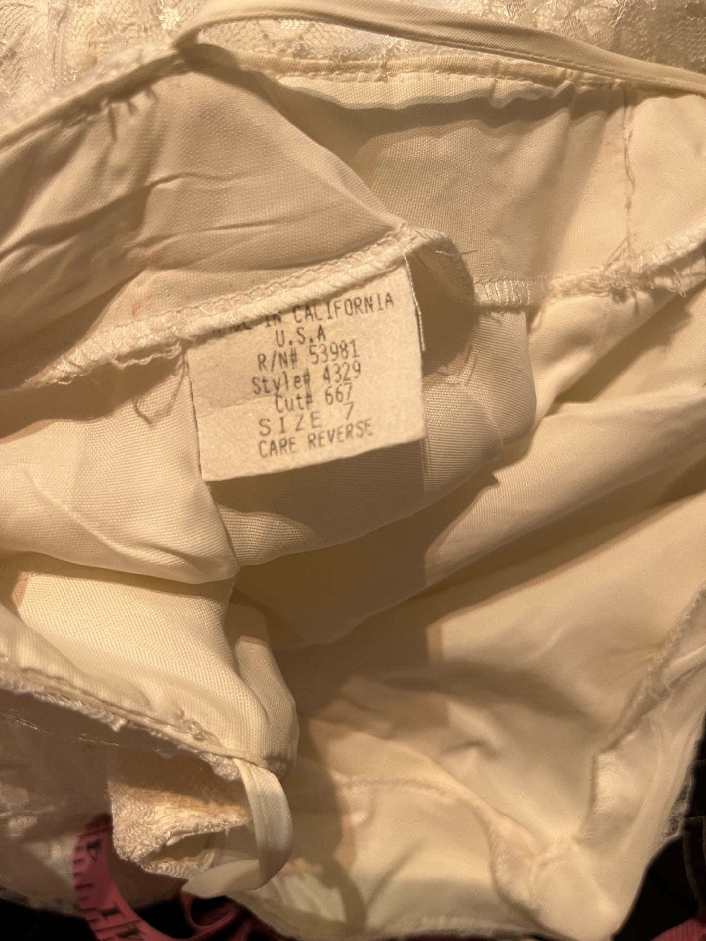 90s White Lace Party Dress / Small - Medium