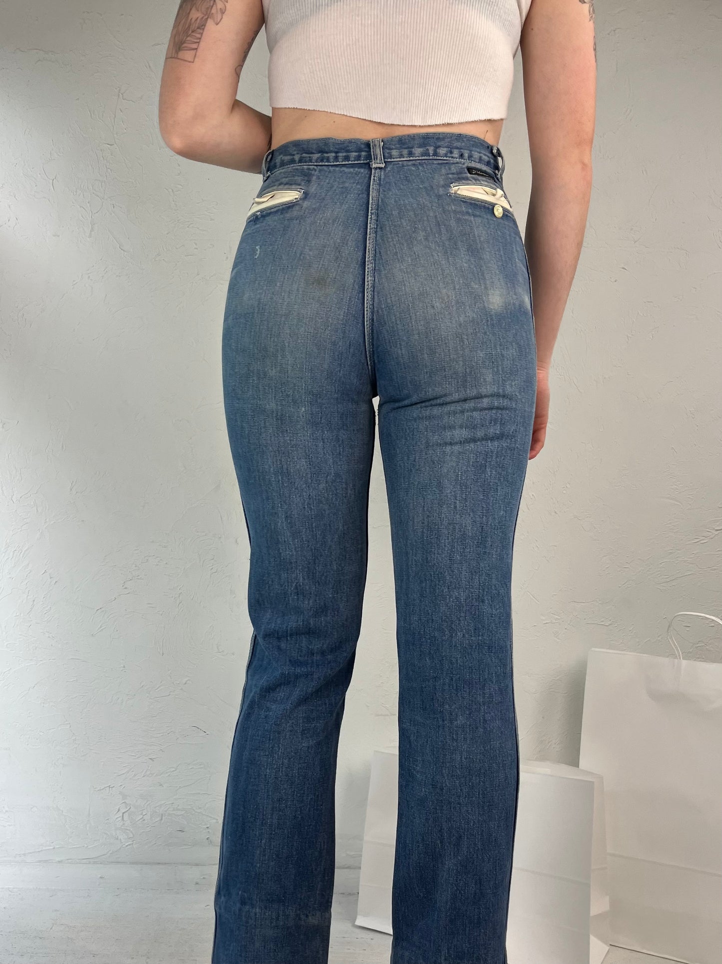 90s 'Silver by Ziggy' High Waisted Flare Jeans / 32"