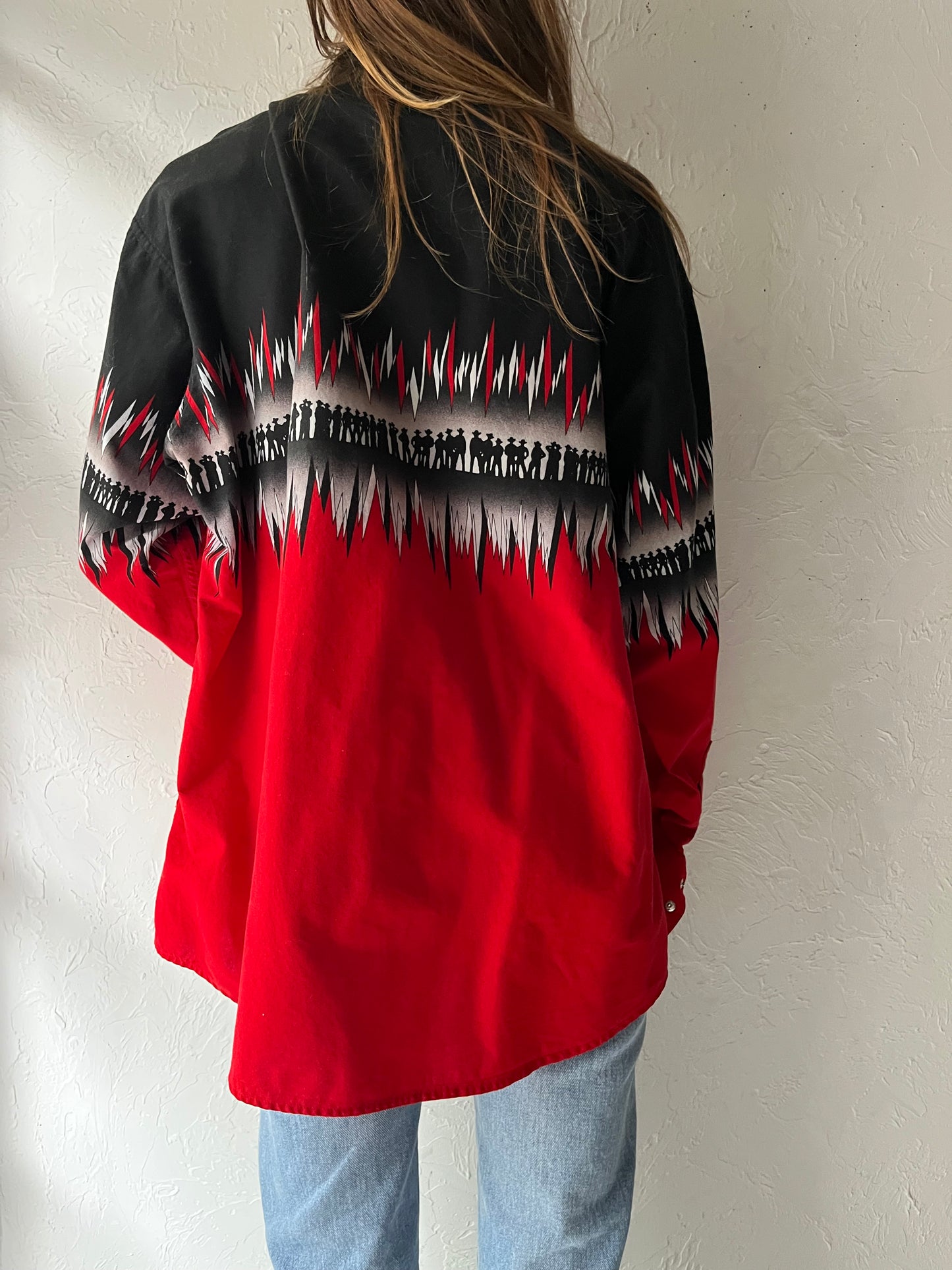 Vintage 'Brooks & Dunn Pandhandle Slim' Western Snap Up Shirt / XL