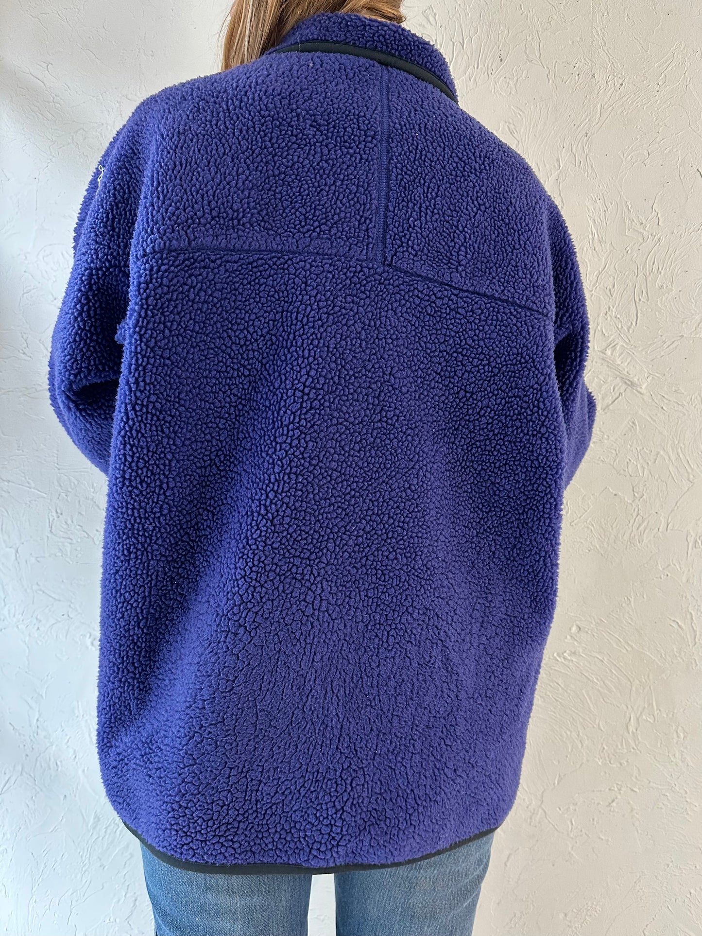 90s ‘Patagonia’ Purple Fleece Jacket / Large