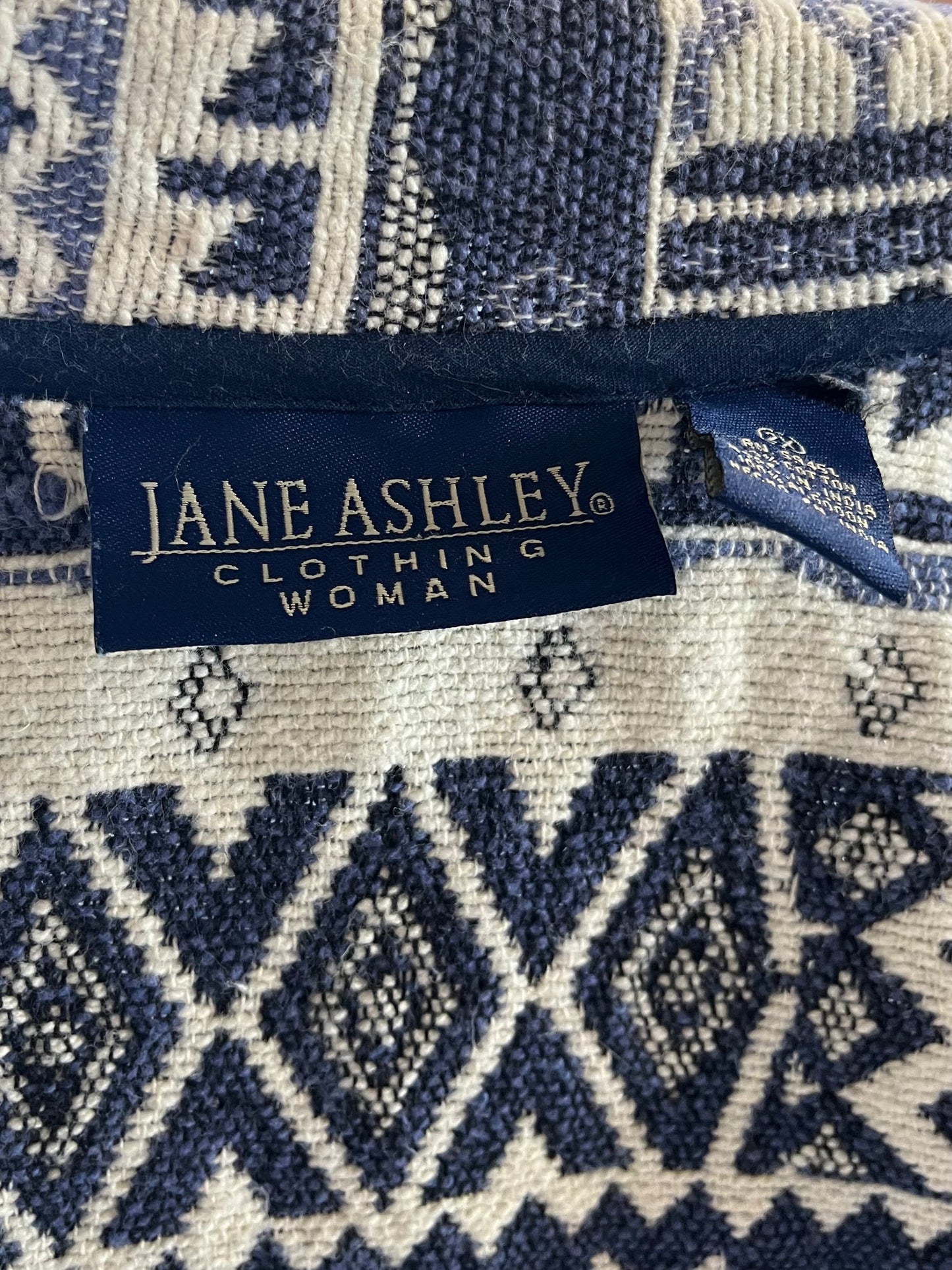 90s 'Jane Ashley' Cotton Tapestry Jacket / XL