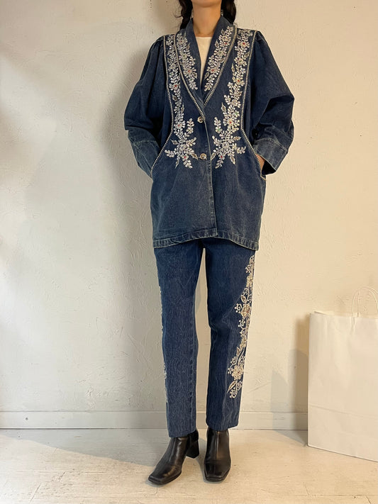 80s ‘Jazzino’ Denim Suit / Medium - Large