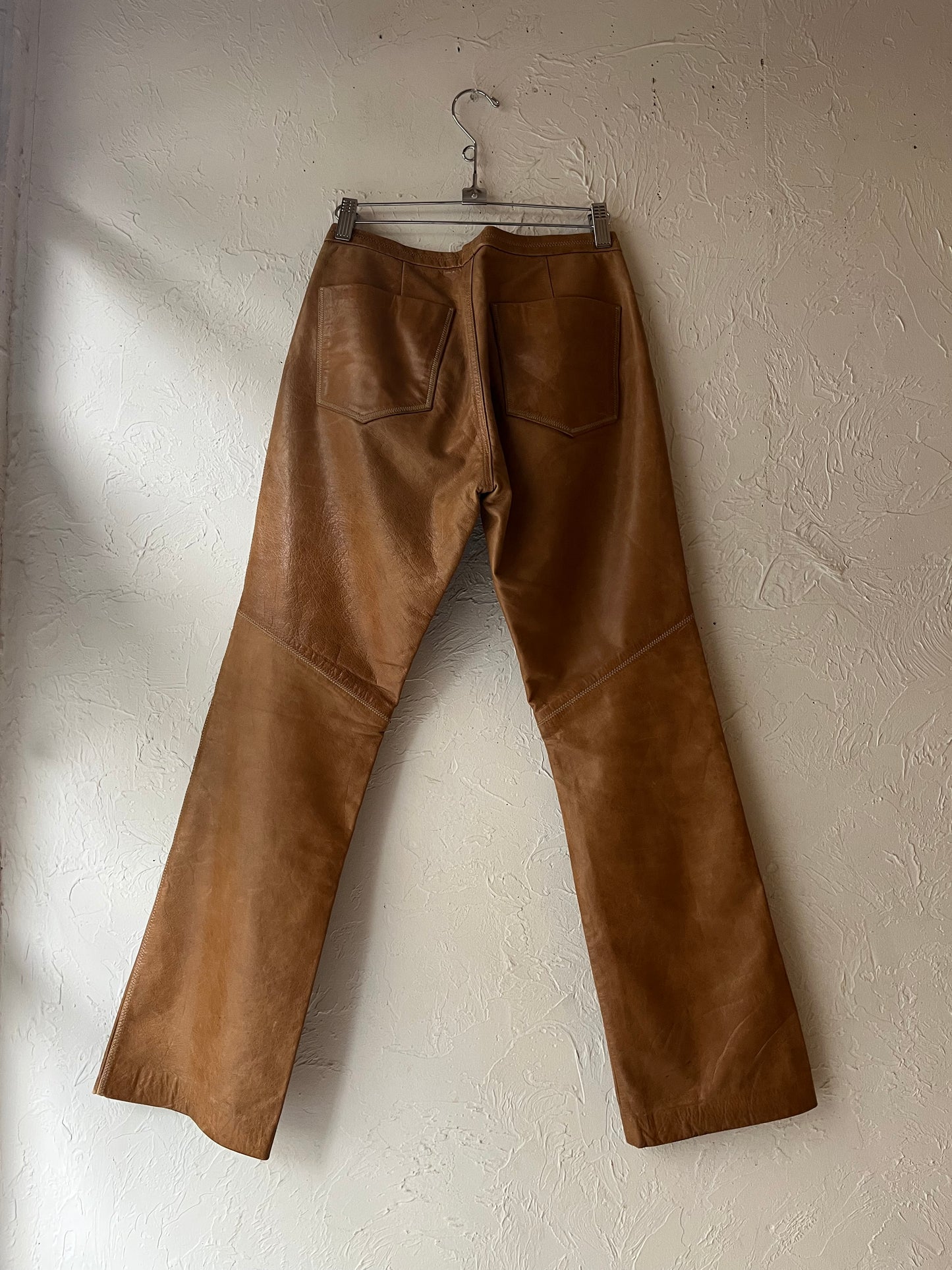 Y2k 'Gap' Boot Cut Leather Pants / 4