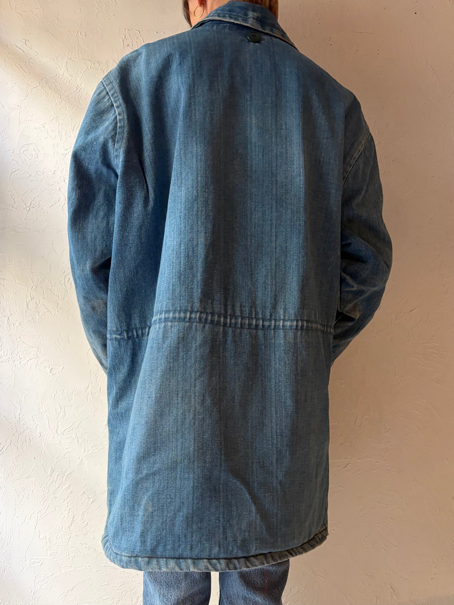 Vintage Denim Workwear Jacket / XL
