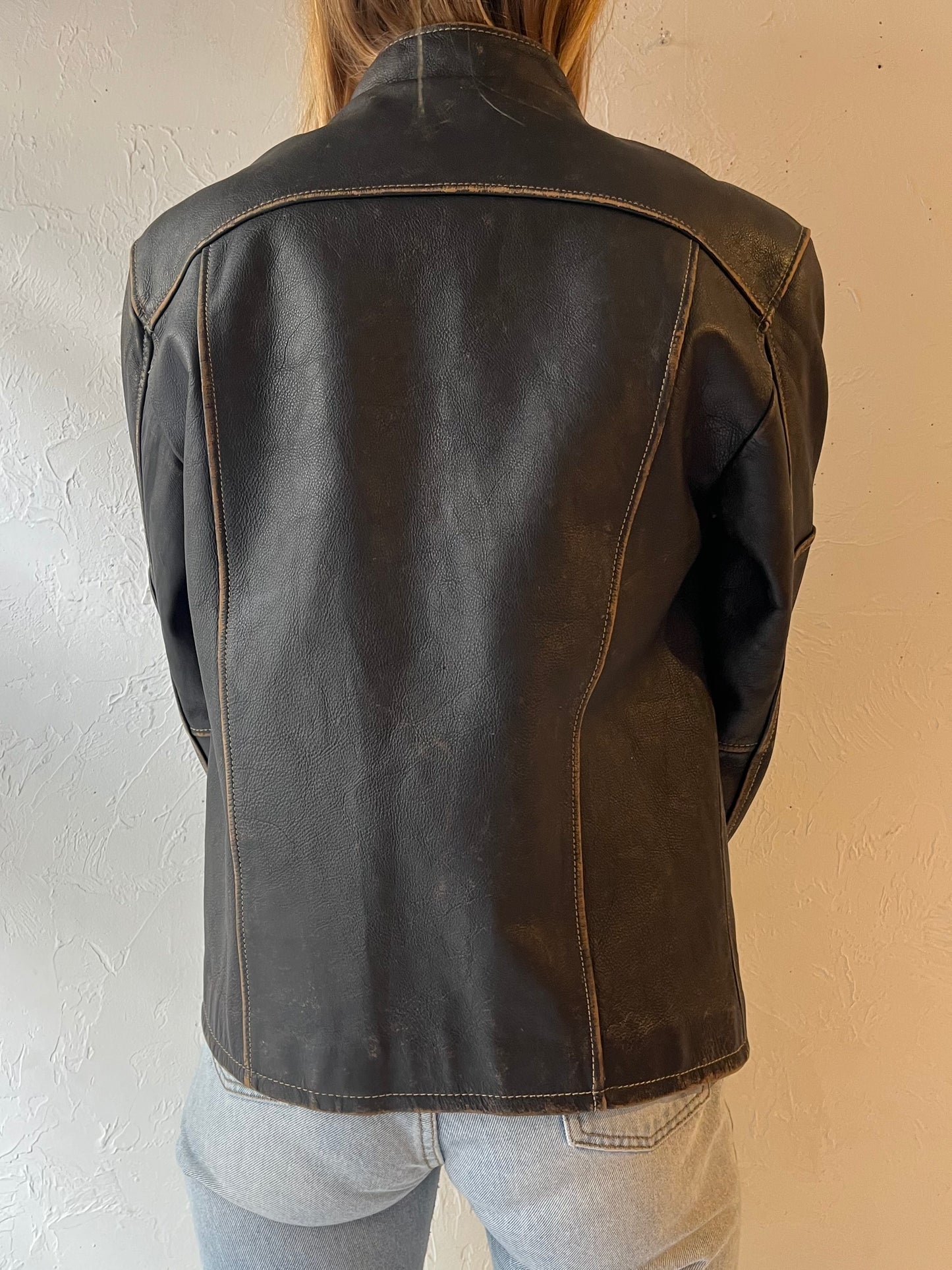 90s ‘Danier’ Leather Jacket / XXS