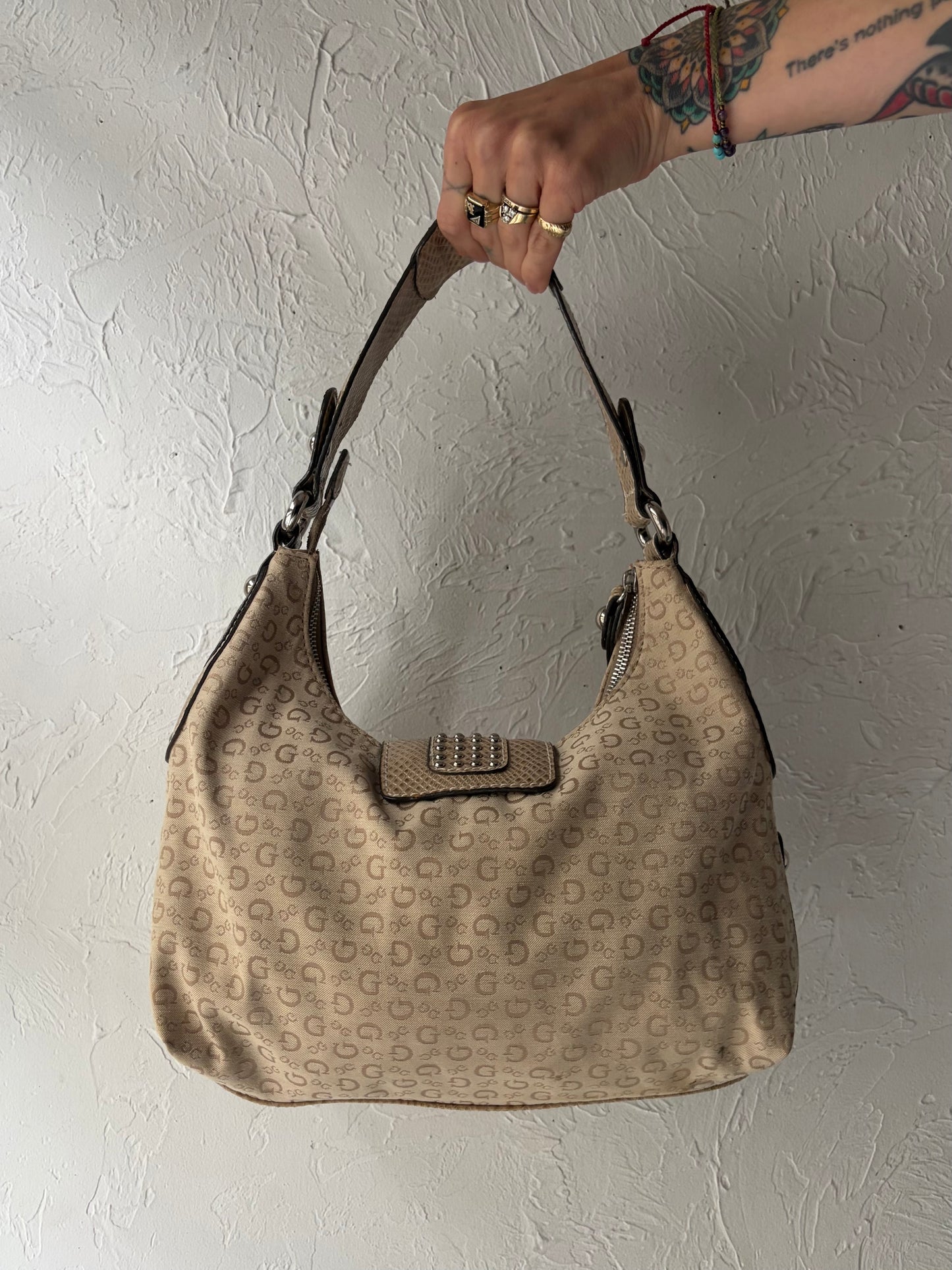 Y2k 2000s 'Guess' Purse Monogram Shoulder Bag