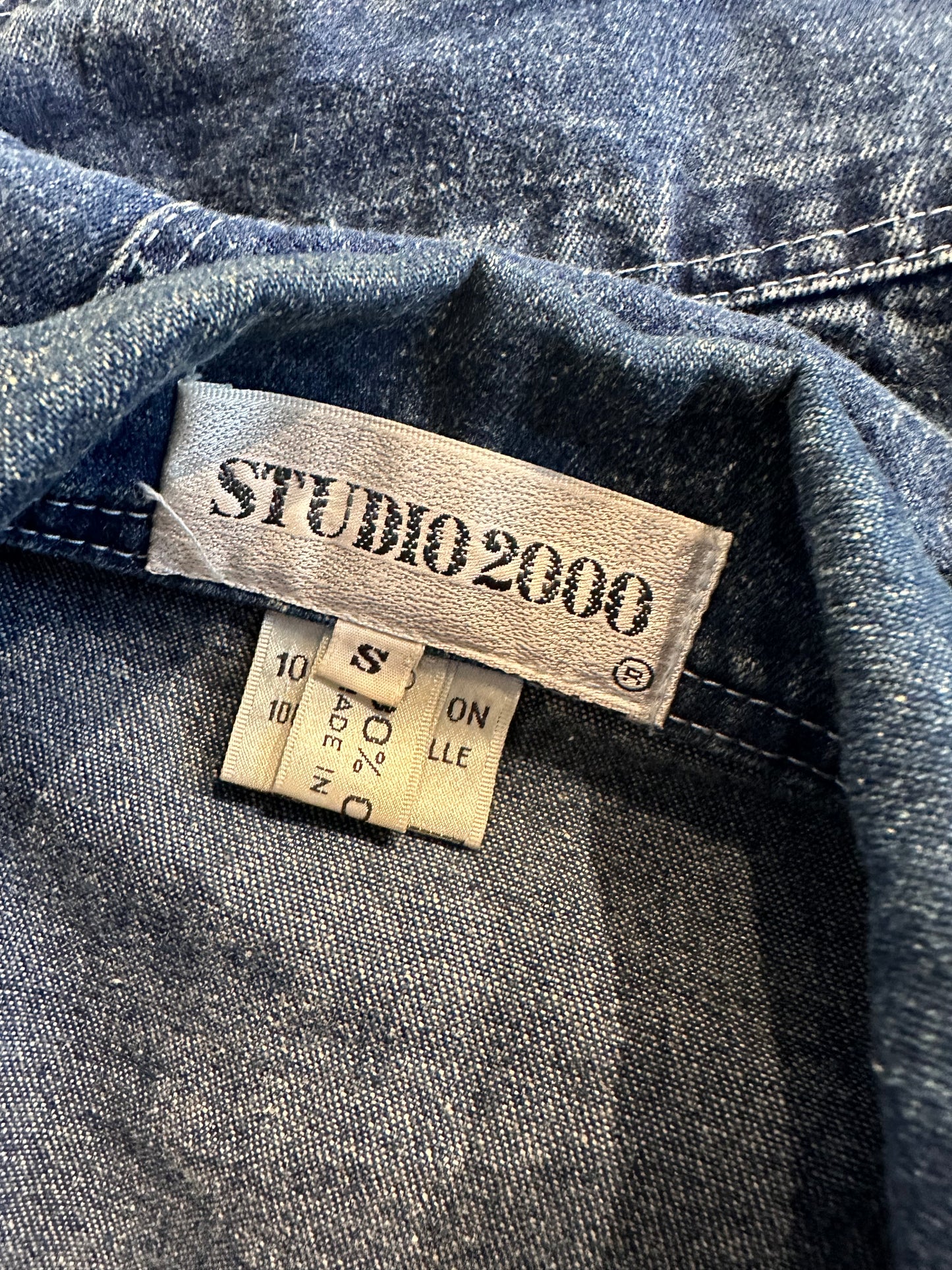 90s 'Studio 2000' Embroidered Denim Jacket / Small