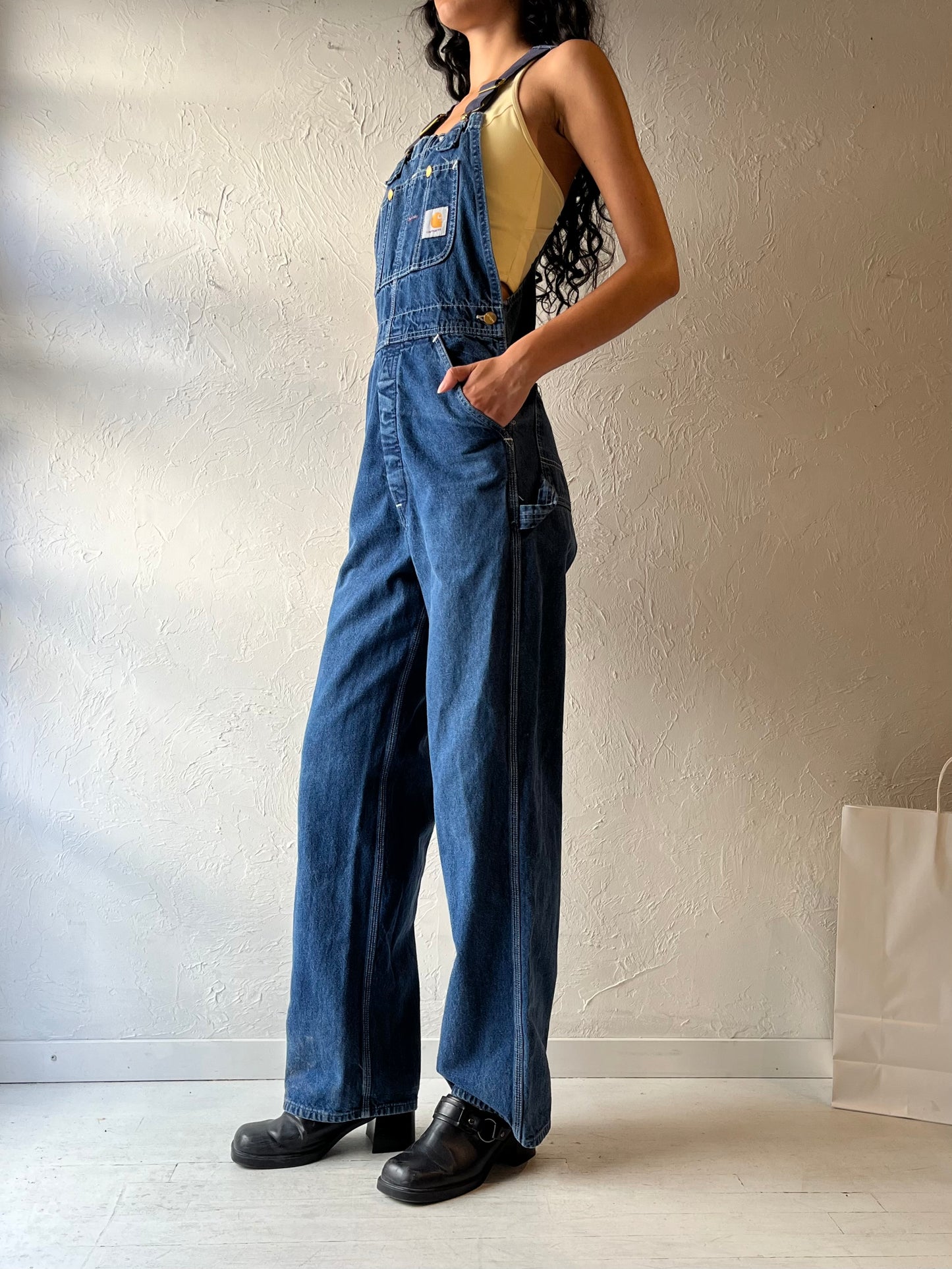 Y2K ‘Carhartt’ Denim Workwear Overalls / Small