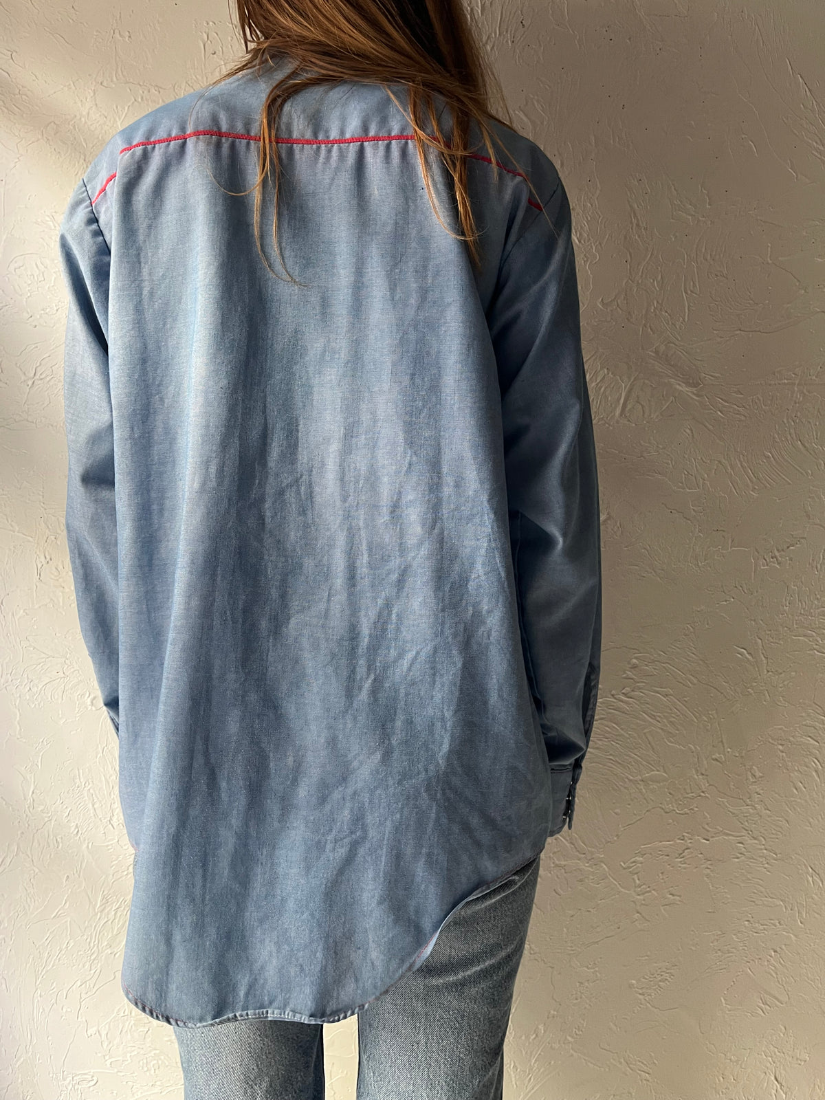 70s 'Buffalo Bill Embroidered Western Shirt / Medium