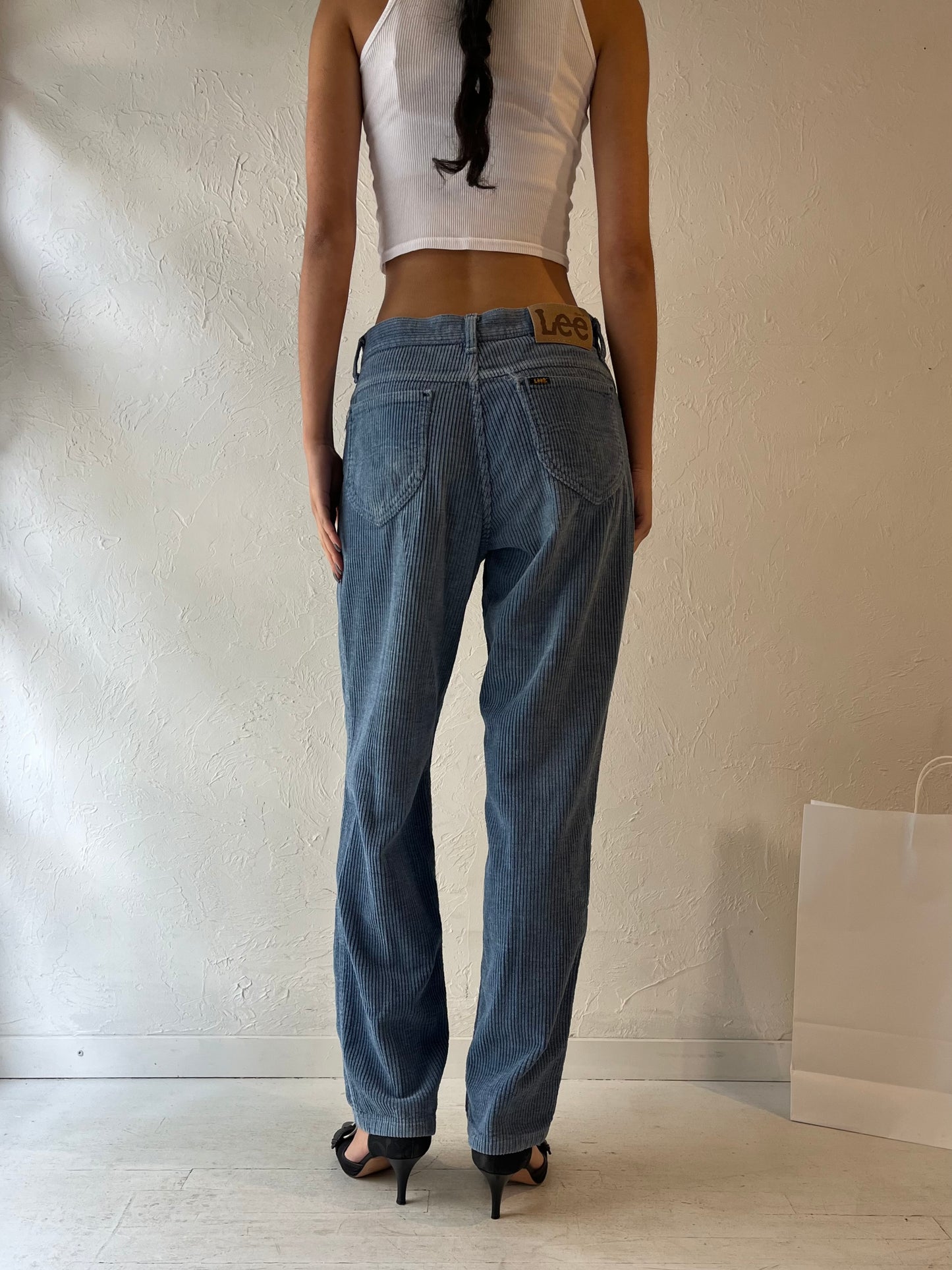 90s 'Lee' Blue Corduroy Pants / Medium