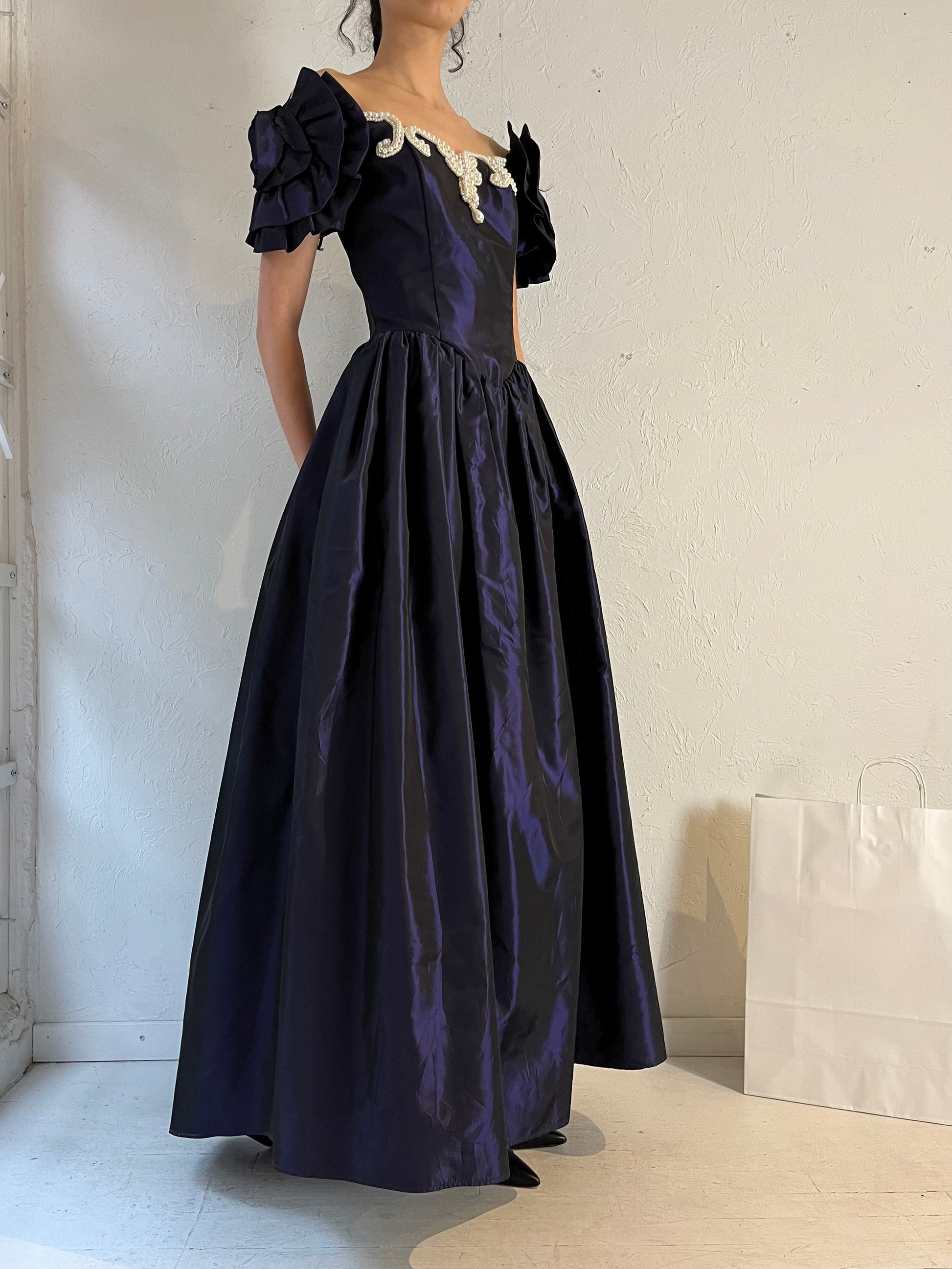 jessica mcclintock purple dress Vintage 80s 1980s Gunne Sax by Jessica Mcclintock Purple Bubble Fun Formal Dress