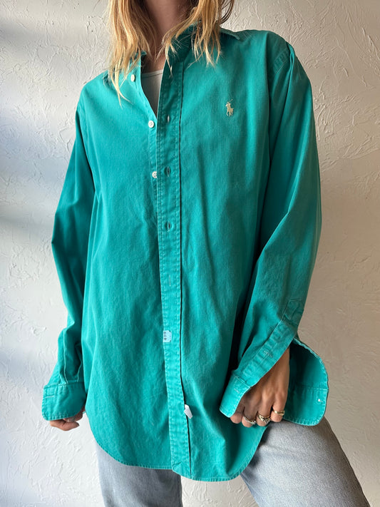 90s ‘Ralph Lauren’ Cotton Oxford / Medium