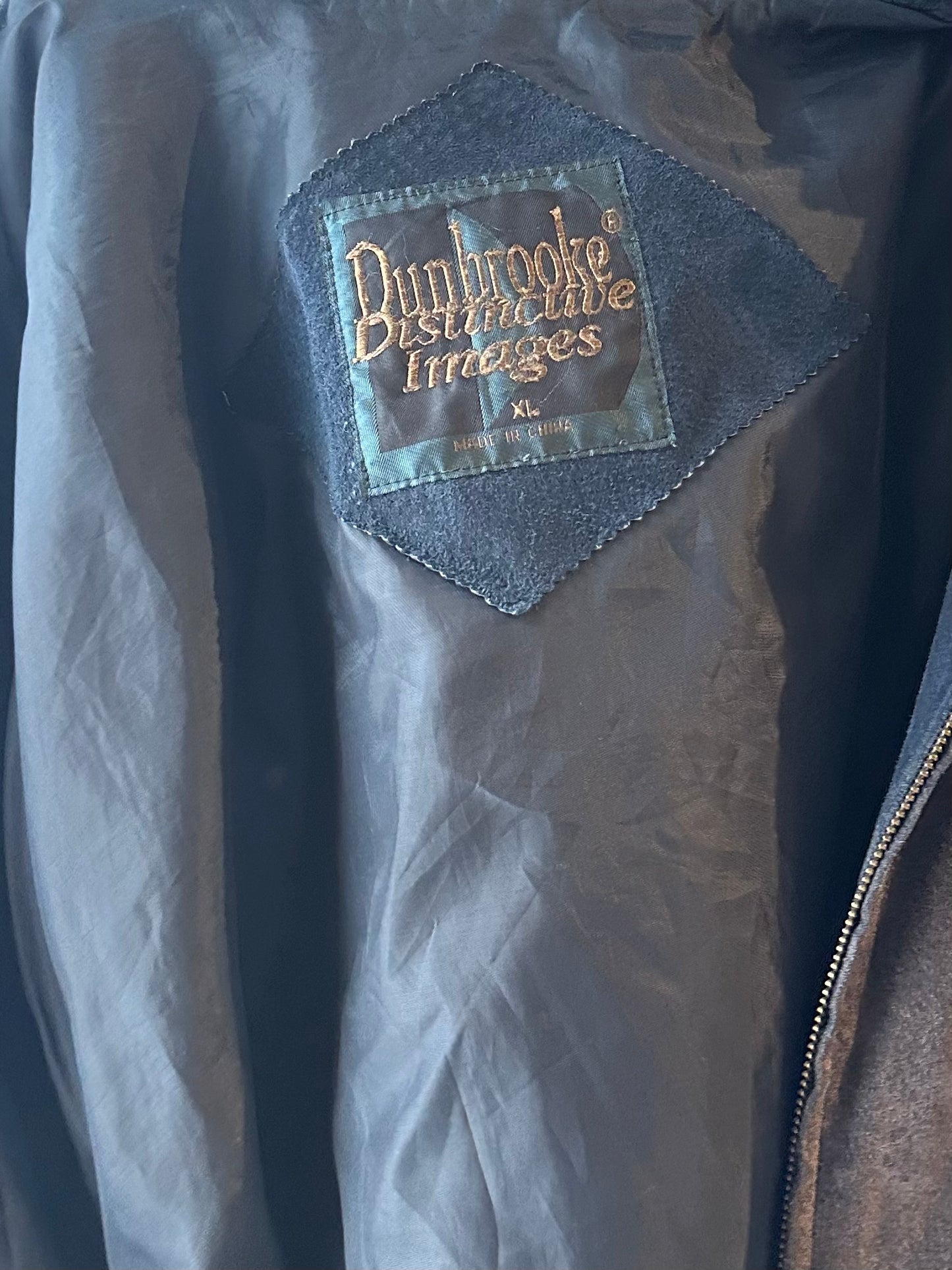 90s ‘Dunbrook’ Suede Bomber Jacket / XL