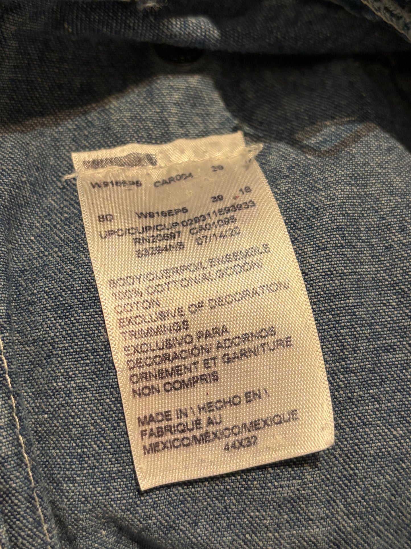 Y2K ‘Dickies’ Denim Overalls / XL