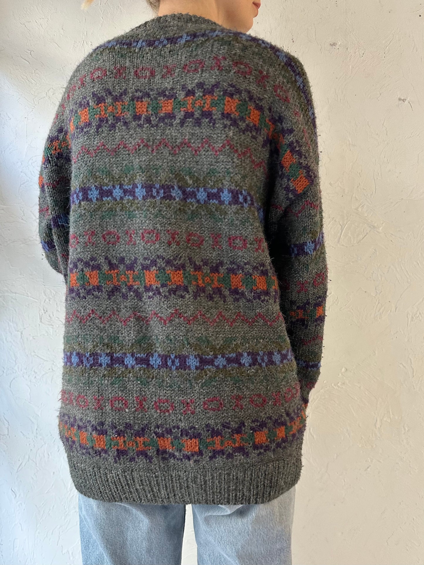 Vintage 'Inca' Alpaca Knit Pullover Sweater / XL