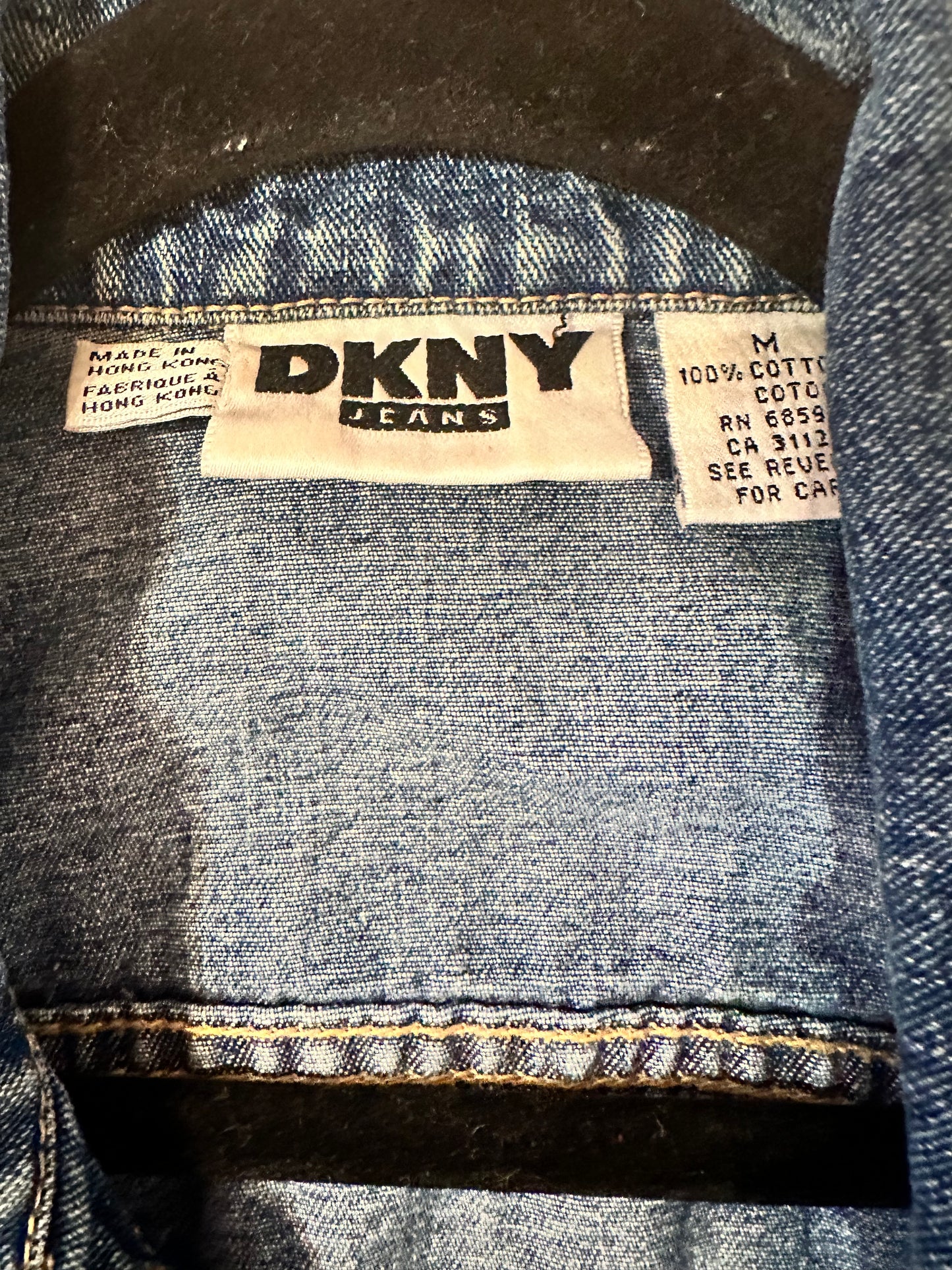 90s 'DKNY' Denim Vest / Medium